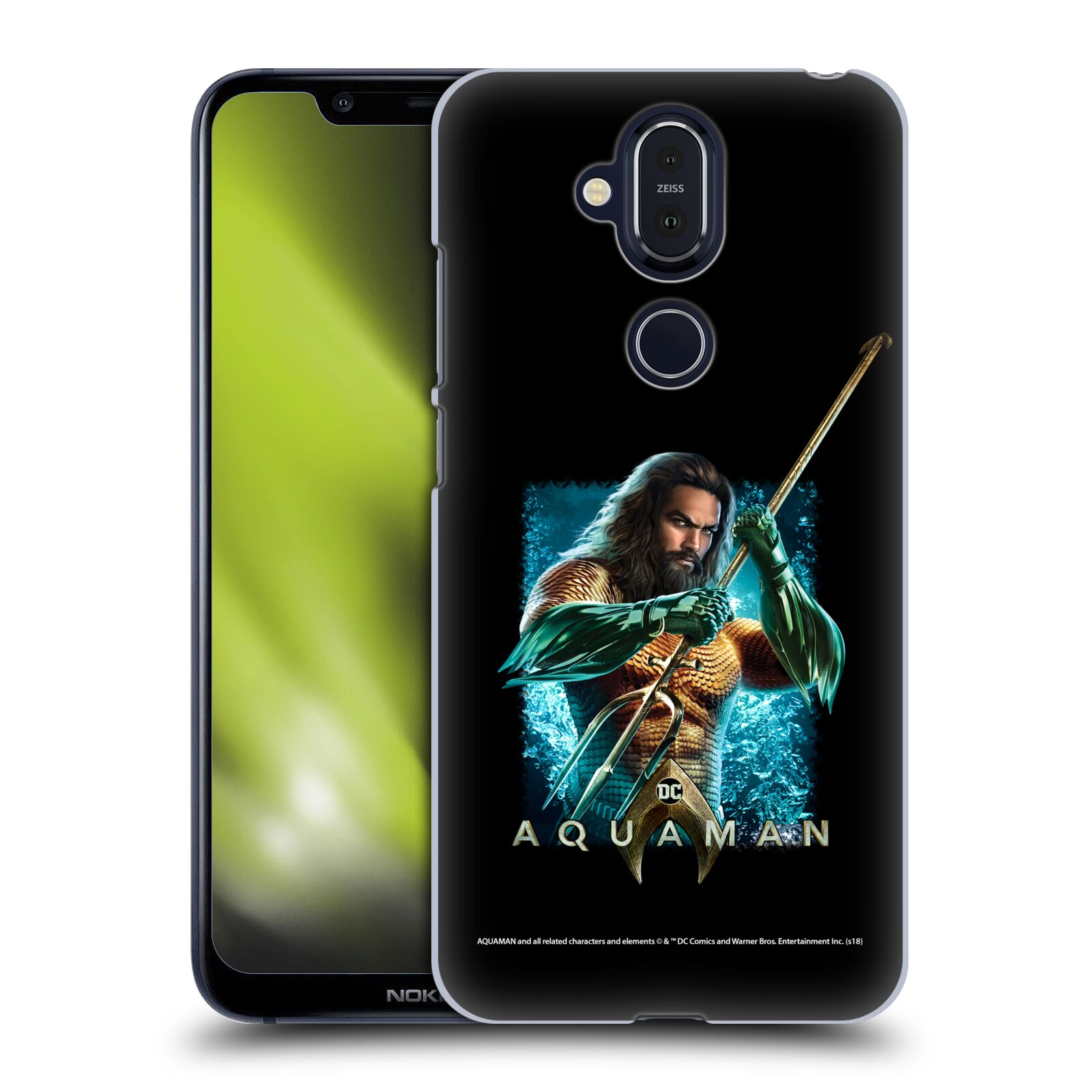 Pouzdro na mobil NOKIA 8.1 - HEAD CASE - Aquaman bojová pozice