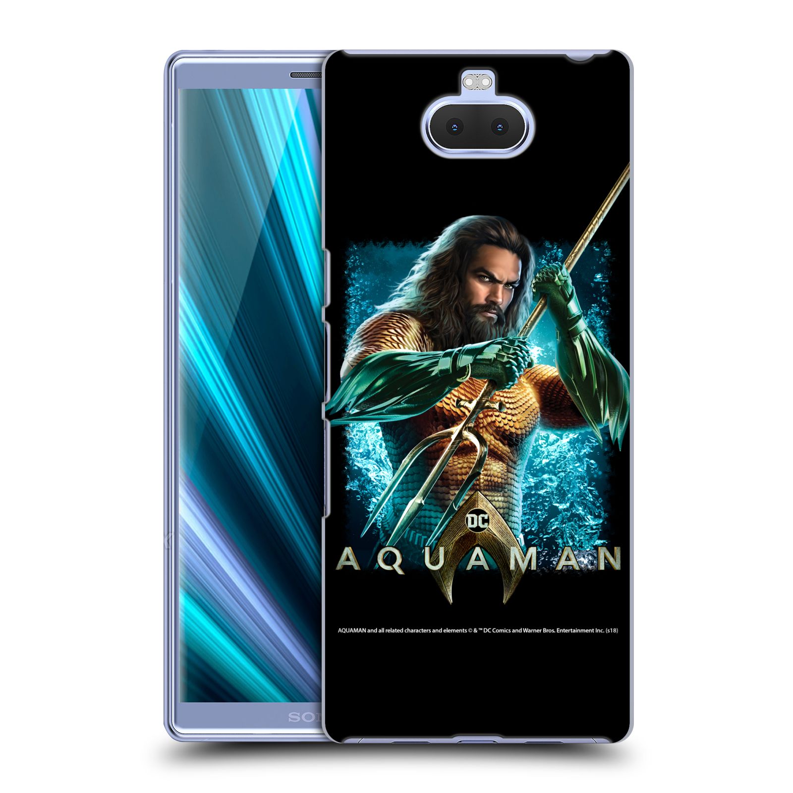 Pouzdro na mobil Sony Xperia 10 - HEAD CASE - Aquaman bojová pozice
