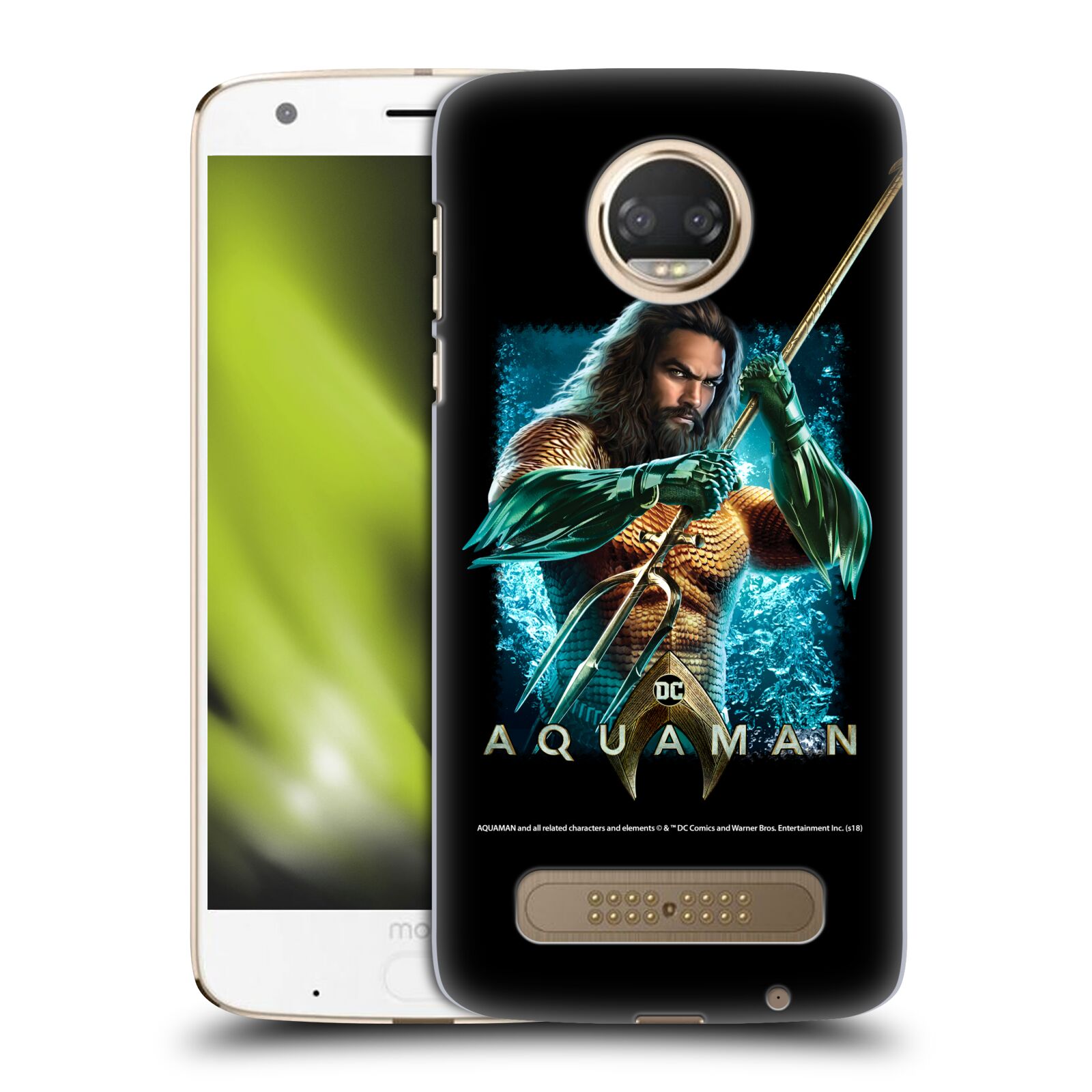 Pouzdro na mobil Motorola Moto Z2 PLAY - HEAD CASE - Aquaman bojová pozice