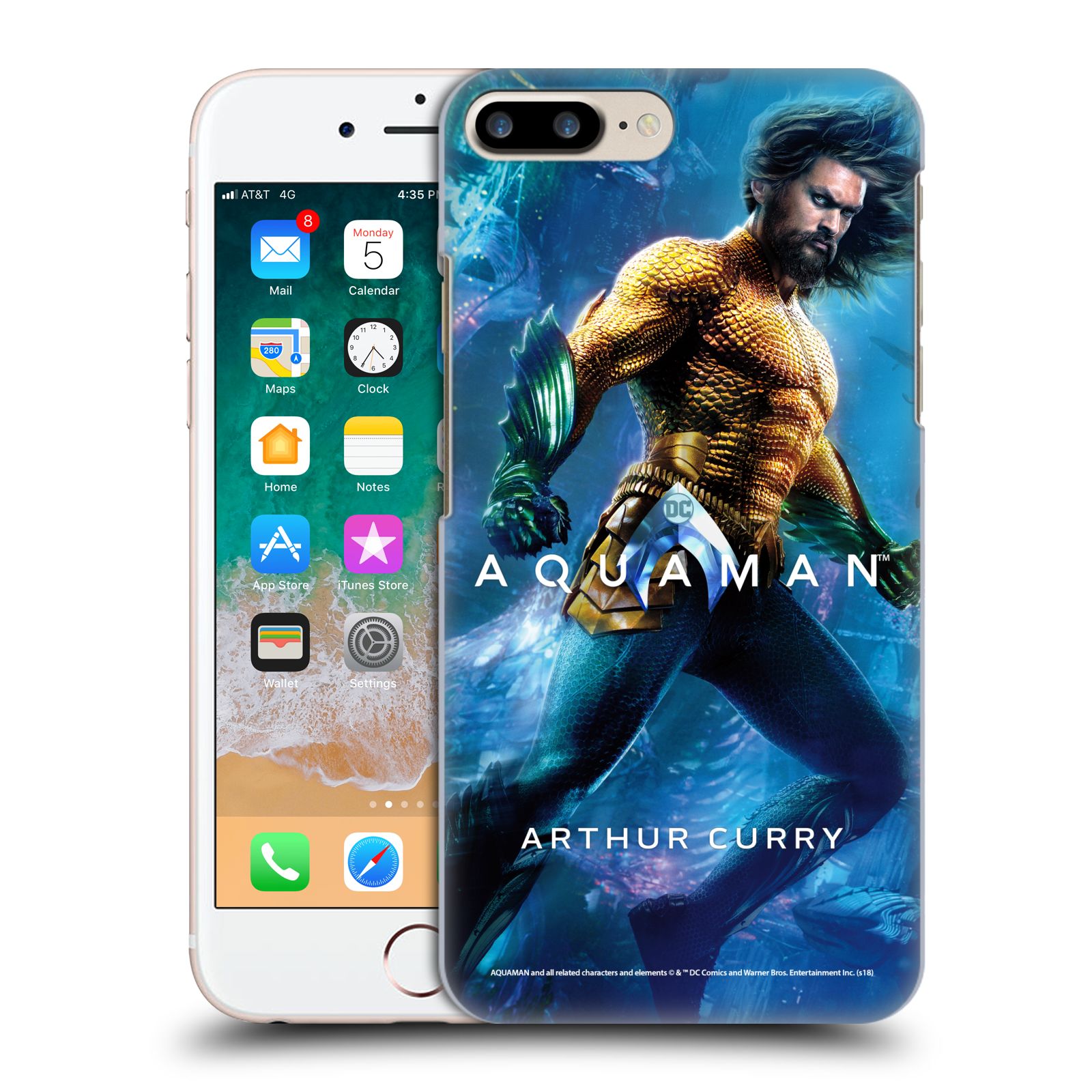 Zadní obal pro mobil Apple Iphone 7+ /  8+ - HEAD CASE - Aquaman - Arthur Curry