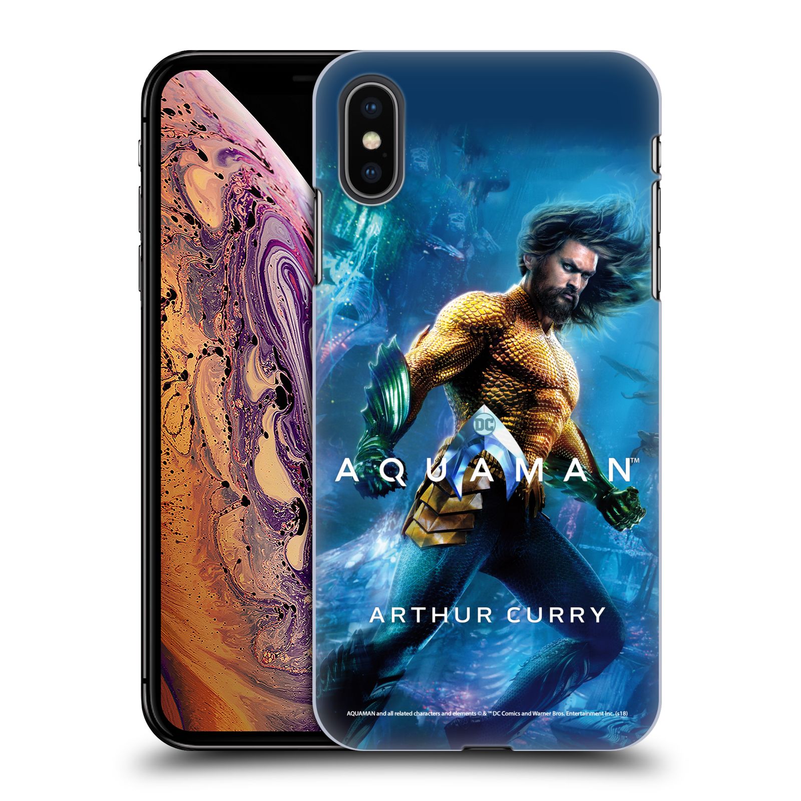 Zadní obal pro mobil Apple Iphone XS MAX - HEAD CASE - Aquaman - Arthur Curry