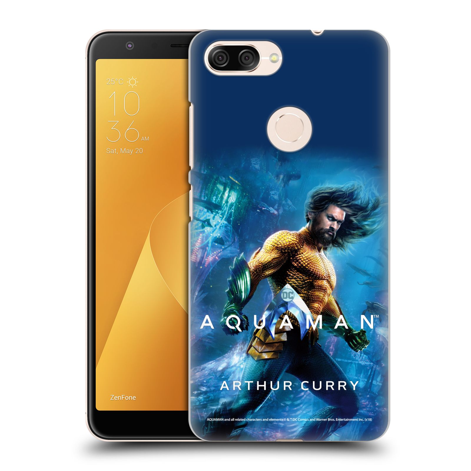 Zadní obal pro mobil Asus Zenfone Max Plus (M1) - HEAD CASE - Aquaman - Arthur Curry
