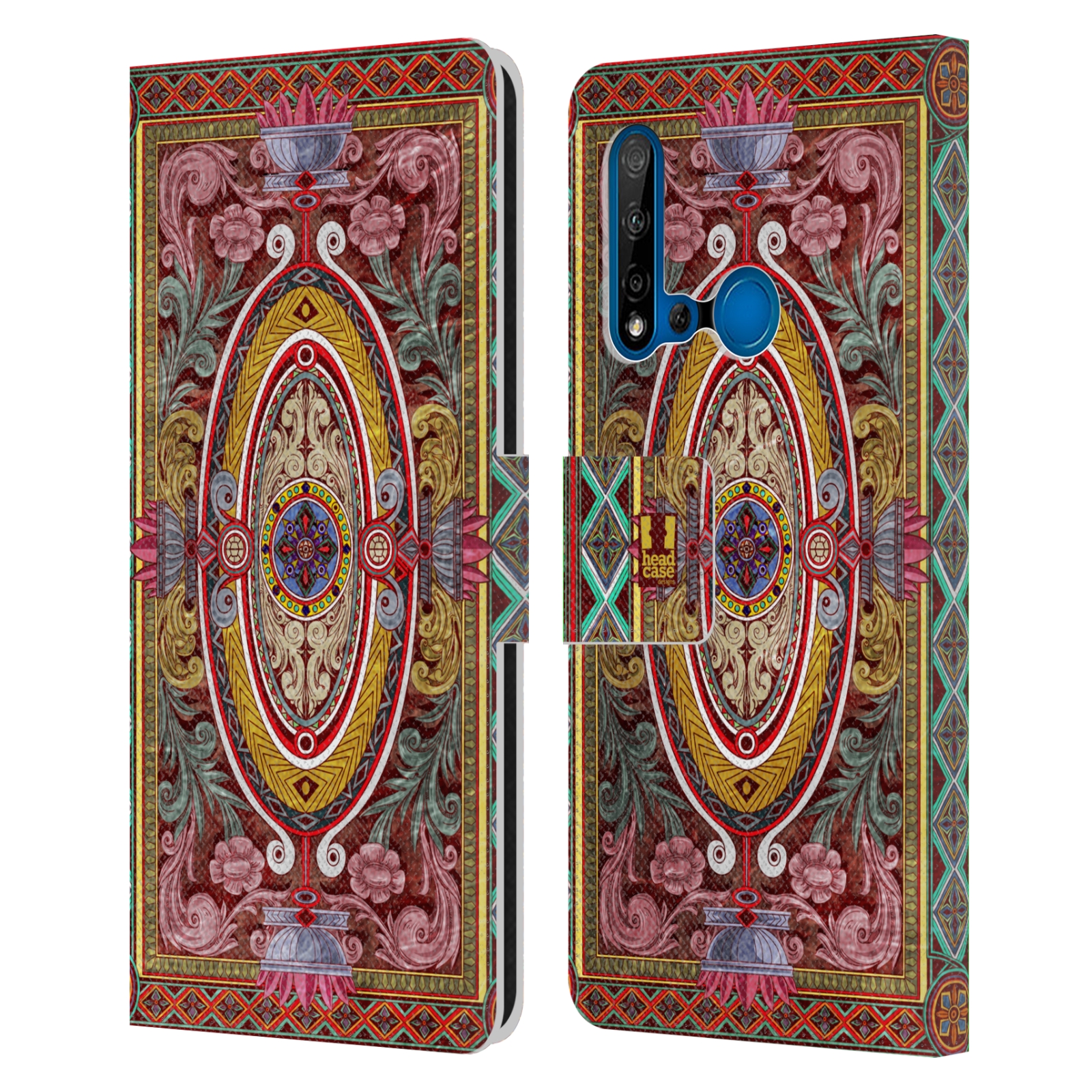 Custodia MaiJin Per Huawei P20 Lite / Nova 5i – 2 In 1 Dual Layer Antiurto Con Cavalletto – Colore Oro, TPU + PC, Protezione Completa