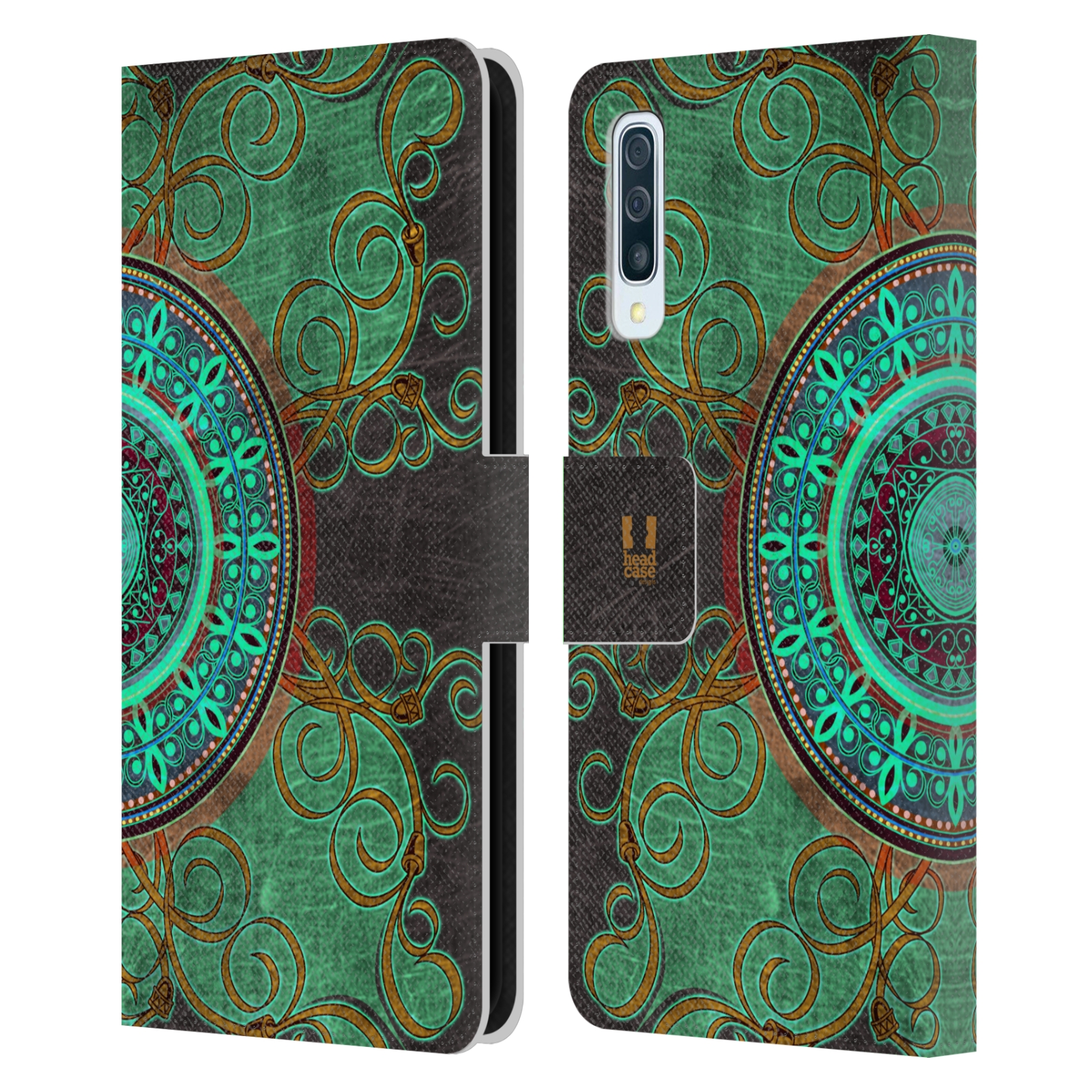 Pouzdro pro mobil Samsung Galaxy A50 / A30s - Zelená Mandala