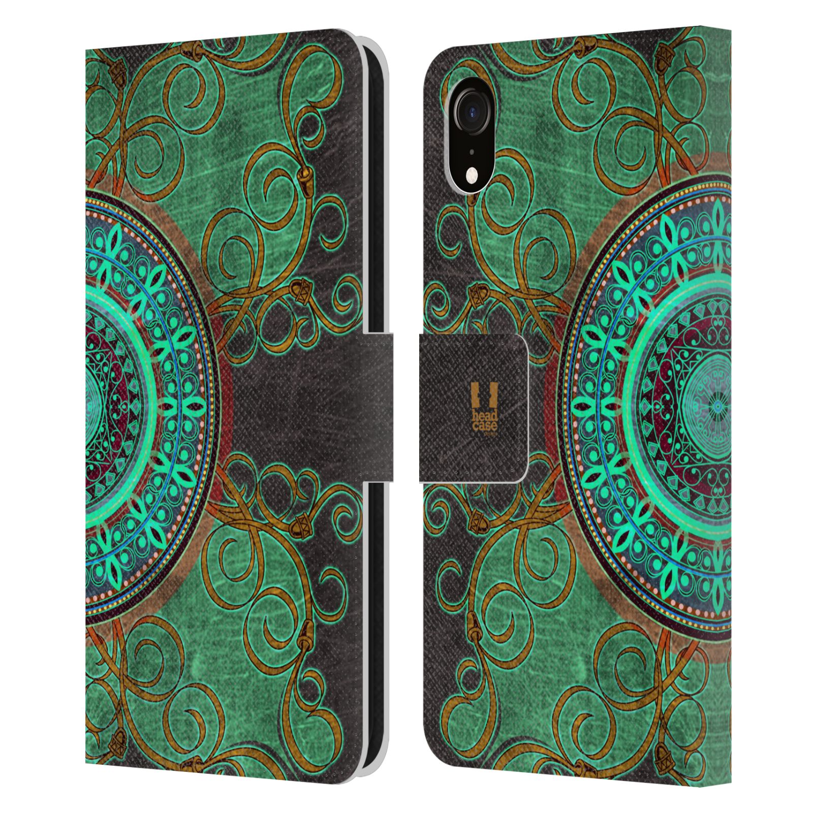 Pouzdro pro mobil Apple Iphone XR - Zelená Mandala