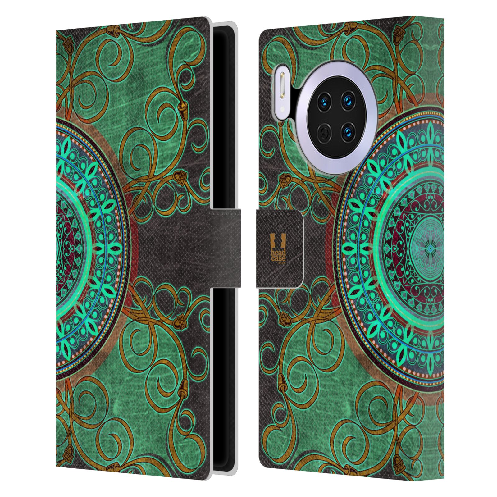 Pouzdro pro mobil Huawei Mate 30 - Zelená Mandala