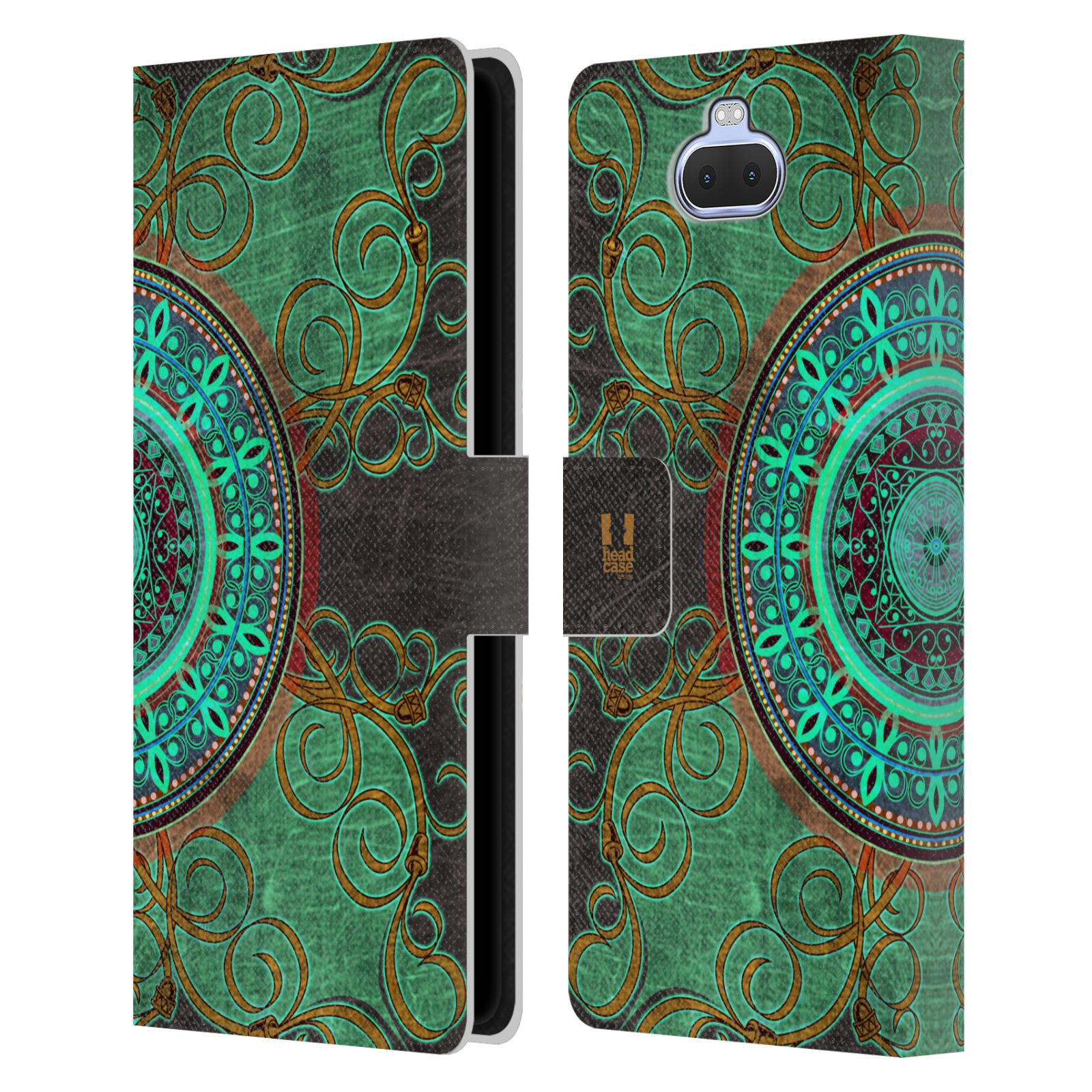 Pouzdro pro mobil Sony Xperia 10 ULTRA / Xperia XA3 ULTRA  - Zelená Mandala