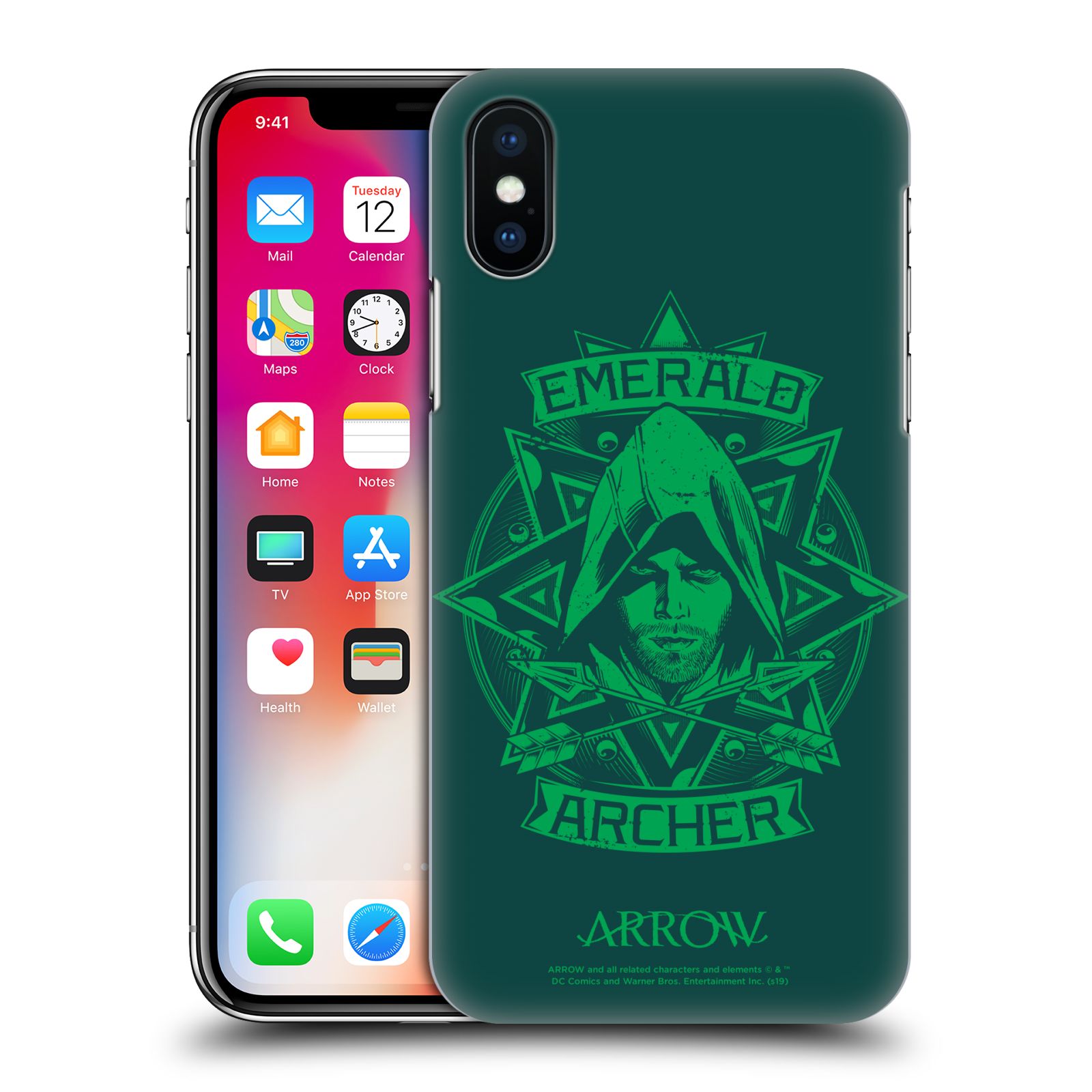 Zadní obal pro mobil Apple Iphone X / XS - HEAD CASE - Arrow - Archer zelená kresba