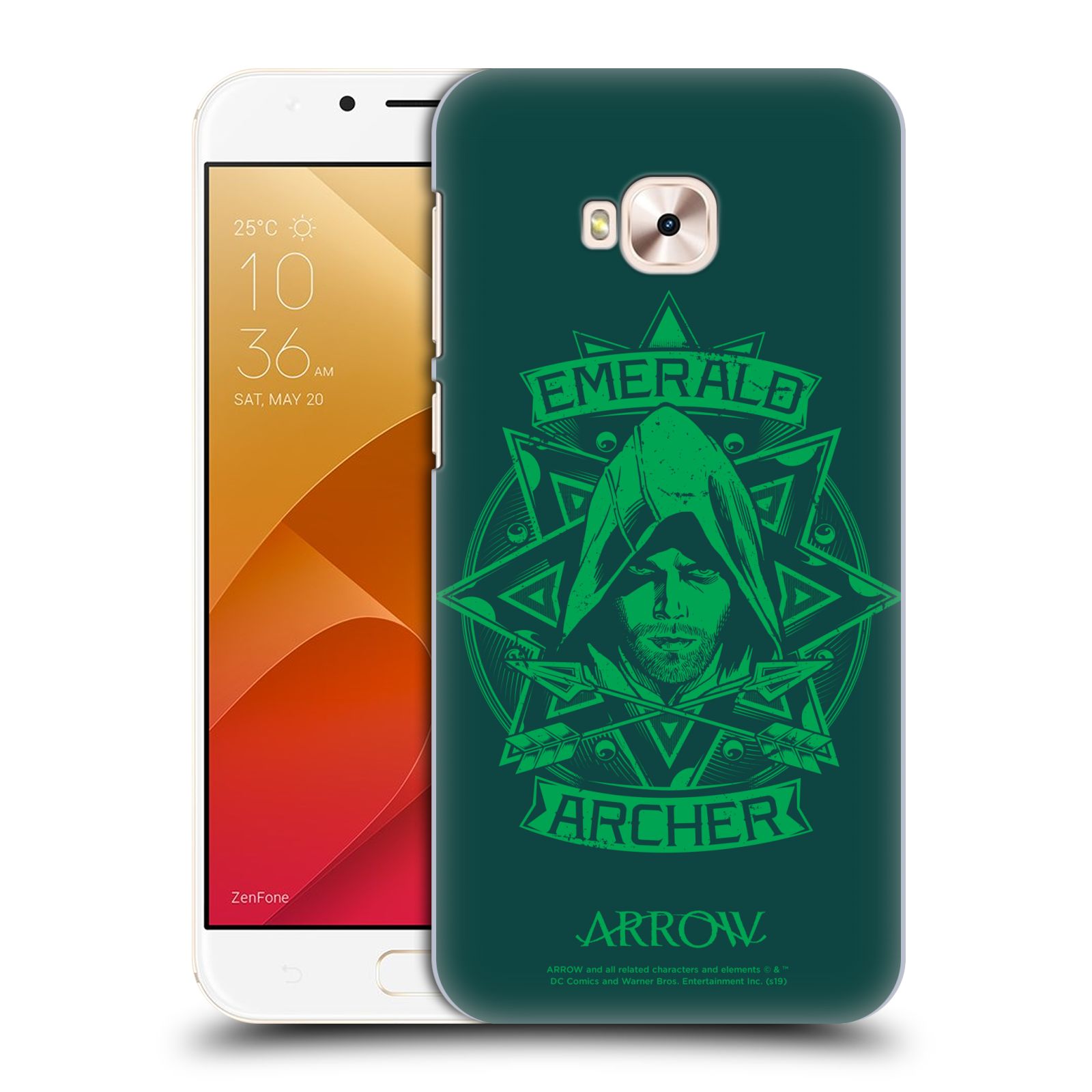 Zadní obal pro mobil Asus Zenfone 4 Selfie Pro ZD552KL - HEAD CASE - Arrow - Archer zelená kresba