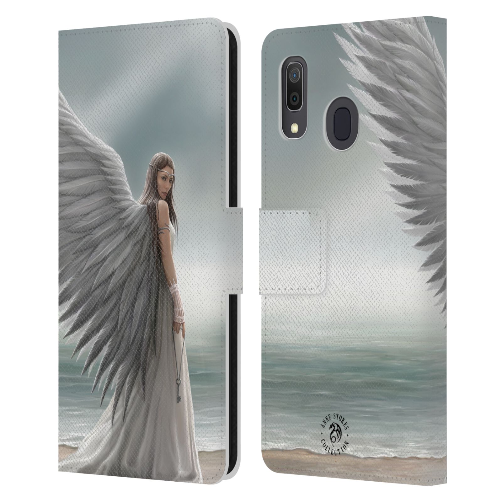 Pouzdro HEAD CASE na mobil Samsung Galaxy A33 5G  fantasy - anděl na pláži