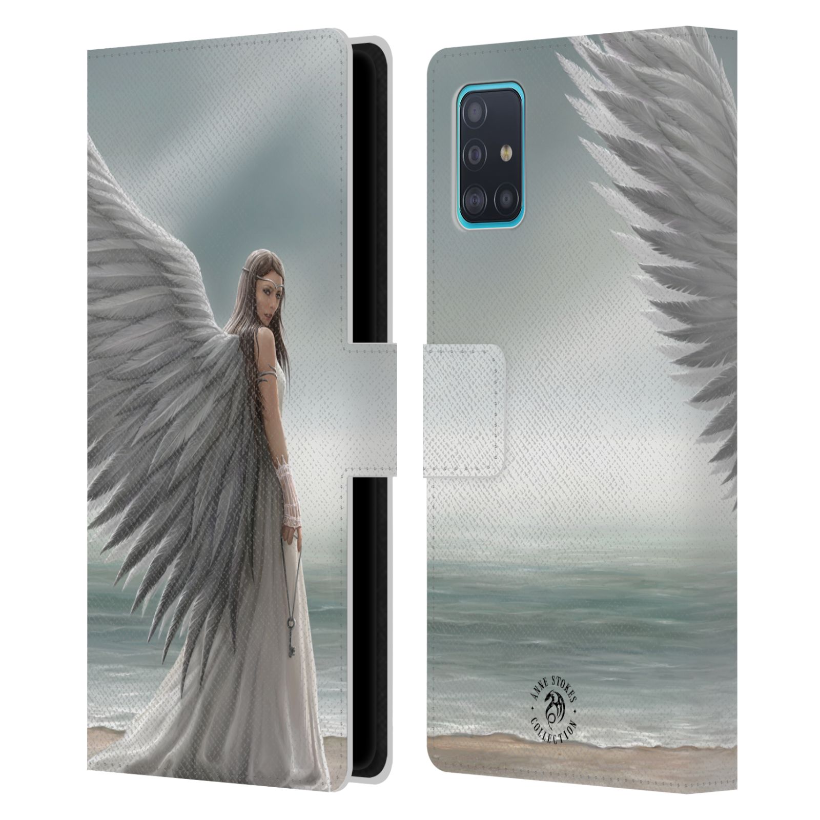Pouzdro na mobil Samsung Galaxy A51 (A515F) - Head Case - fantasy - anděl na pláži