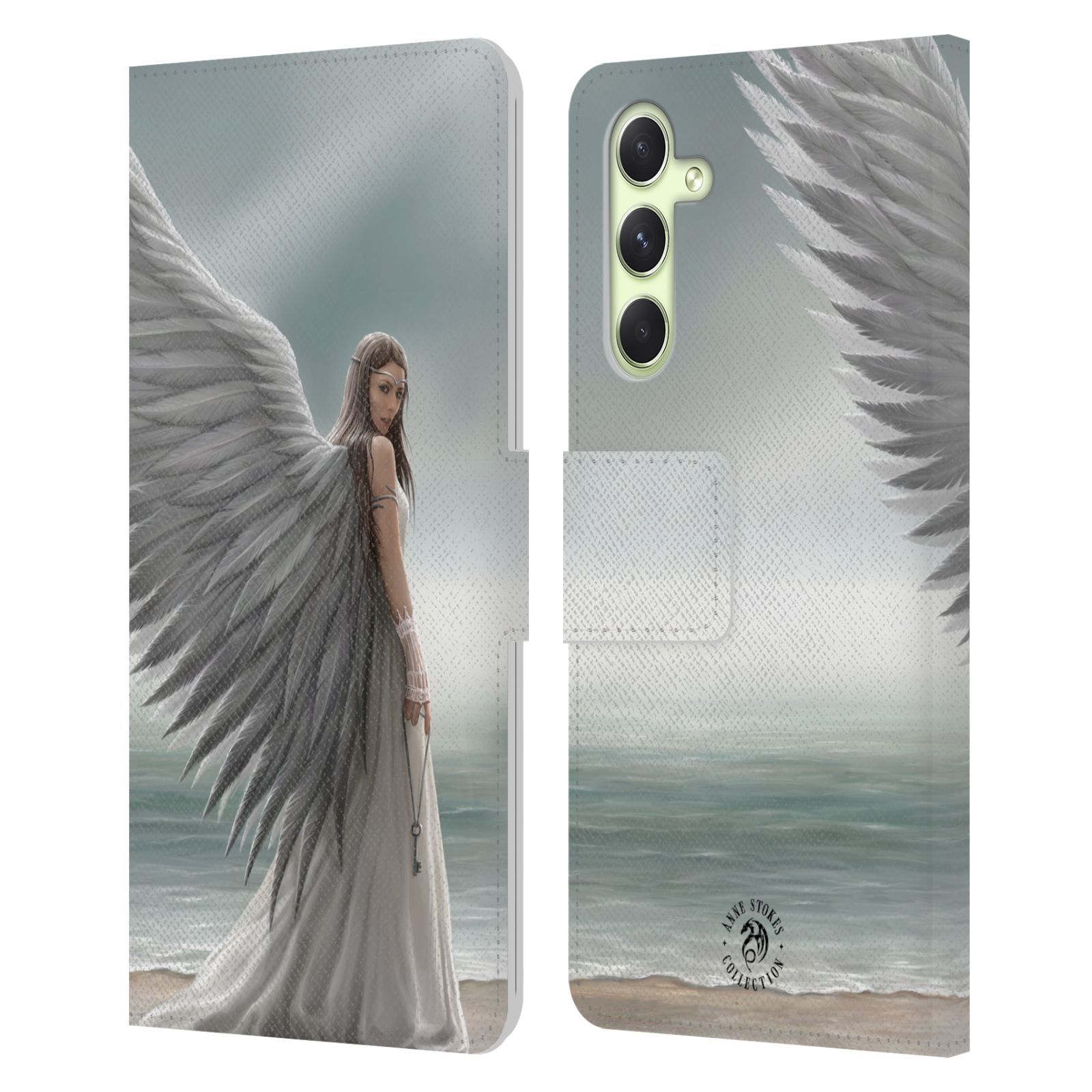Pouzdro HEAD CASE na mobil Samsung Galaxy A54 5G  fantasy - anděl na pláži