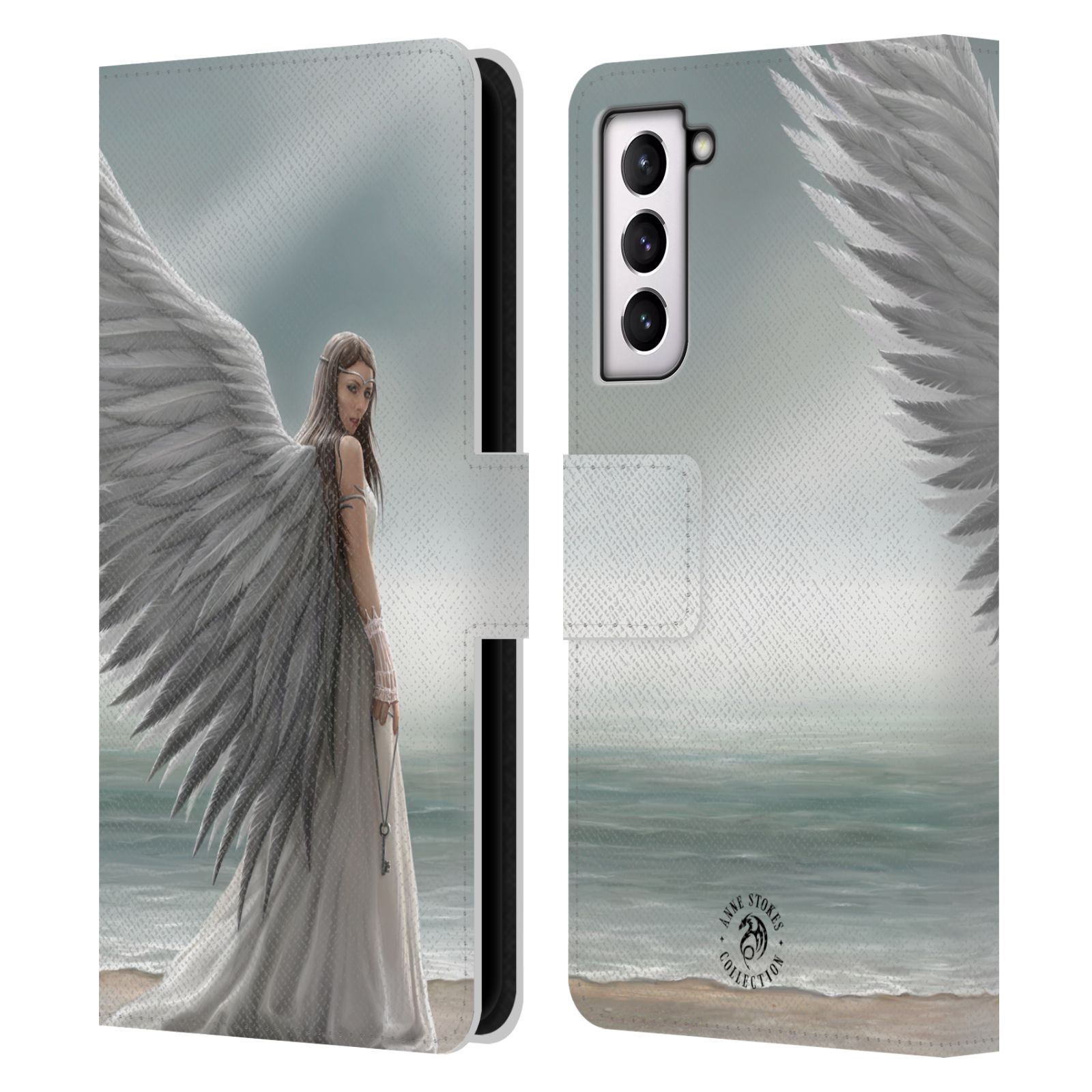Pouzdro HEAD CASE na mobil Samsung Galaxy S21 / S21 5G  fantasy - anděl na pláži