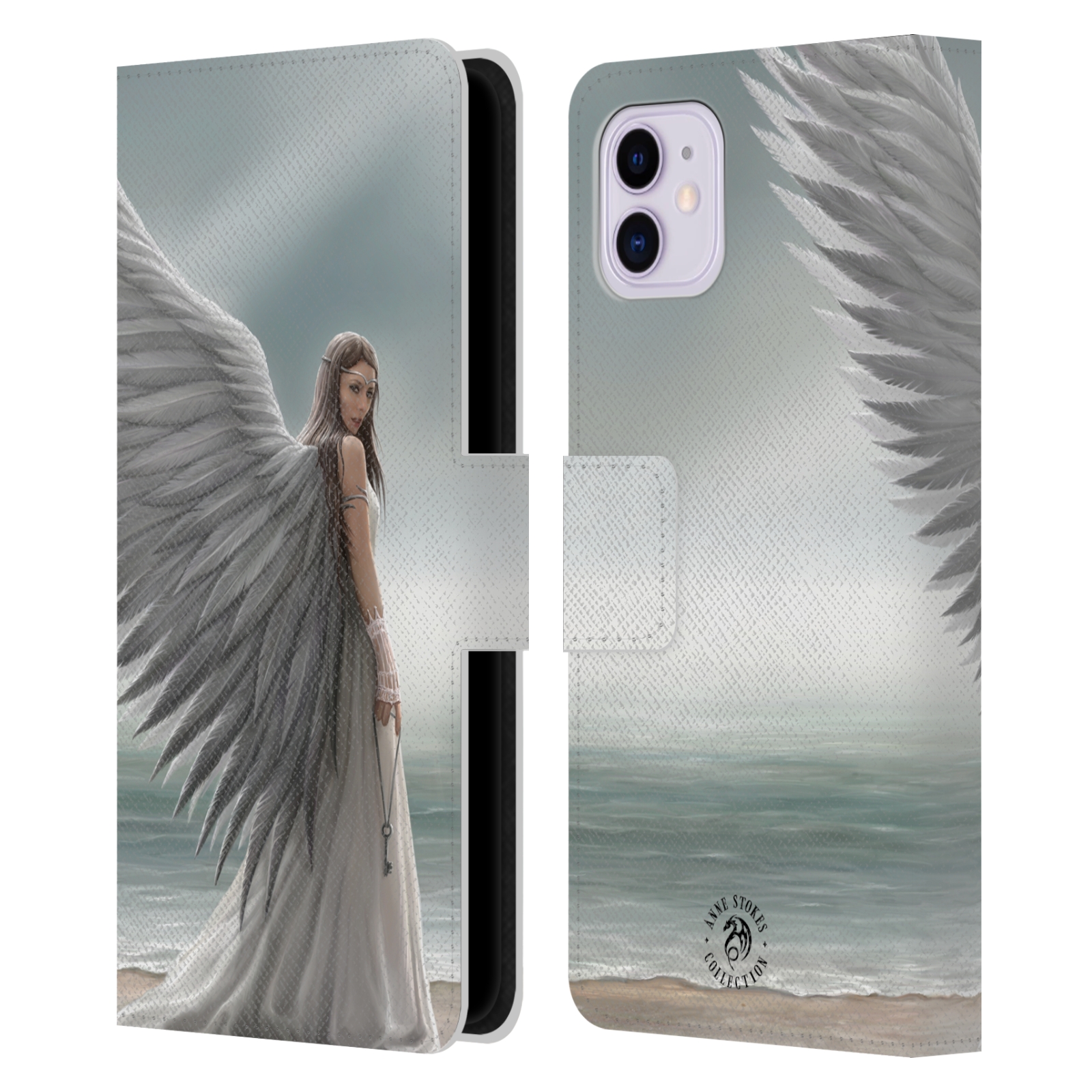 Pouzdro na mobil Apple Iphone 11 - Head Case - fantasy - anděl na pláži
