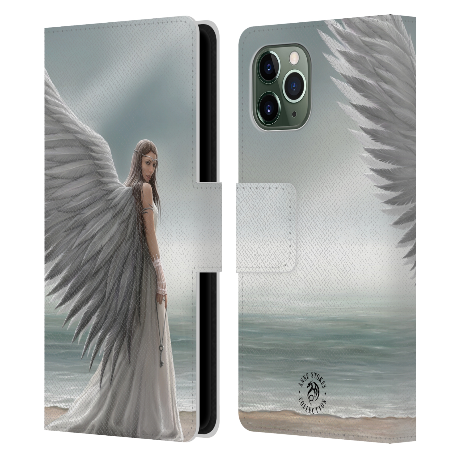 Pouzdro na mobil Apple Iphone 11 PRO - Head Case - fantasy - anděl na pláži