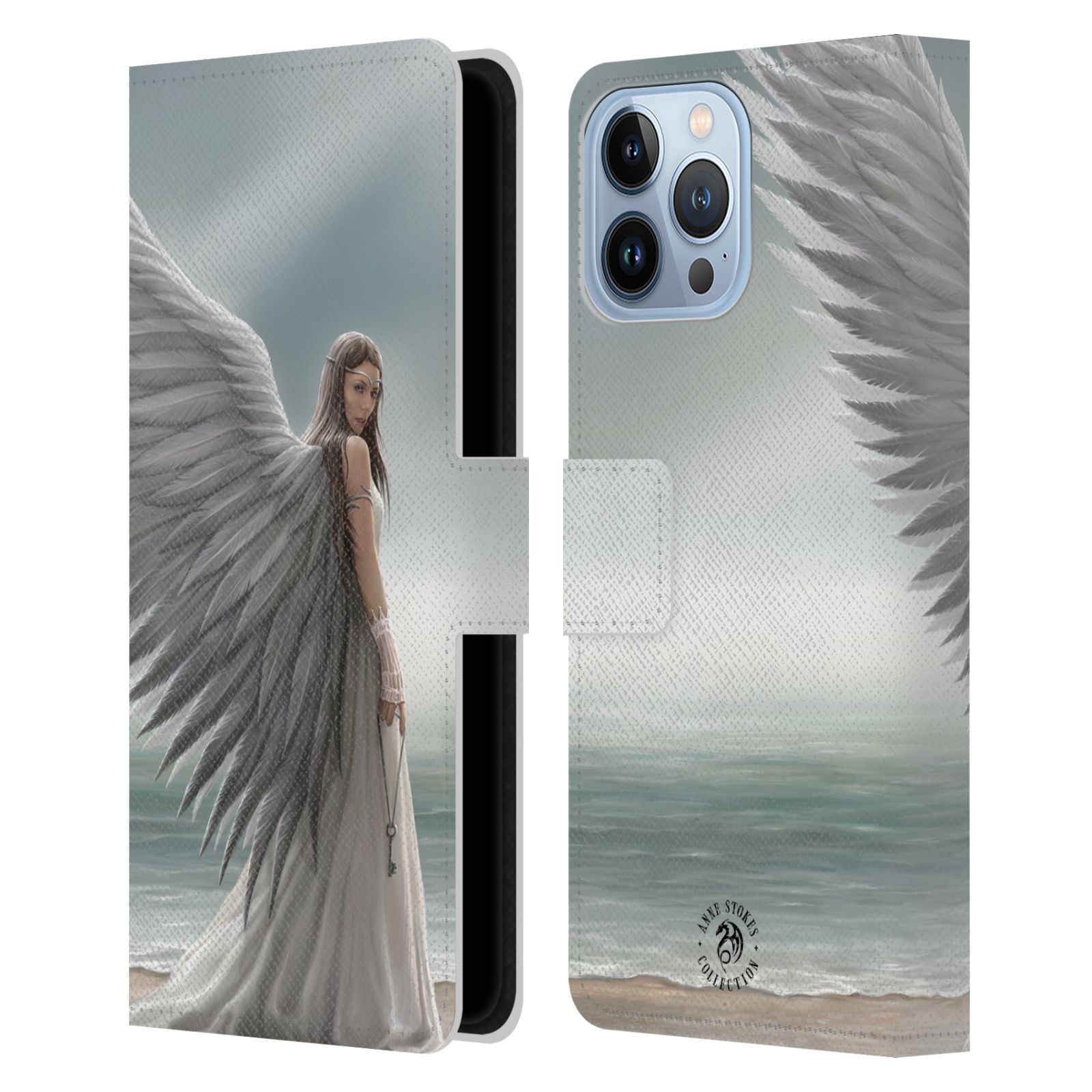 Pouzdro HEAD CASE na mobil Apple Iphone 13 PRO MAX  fantasy - anděl na pláži