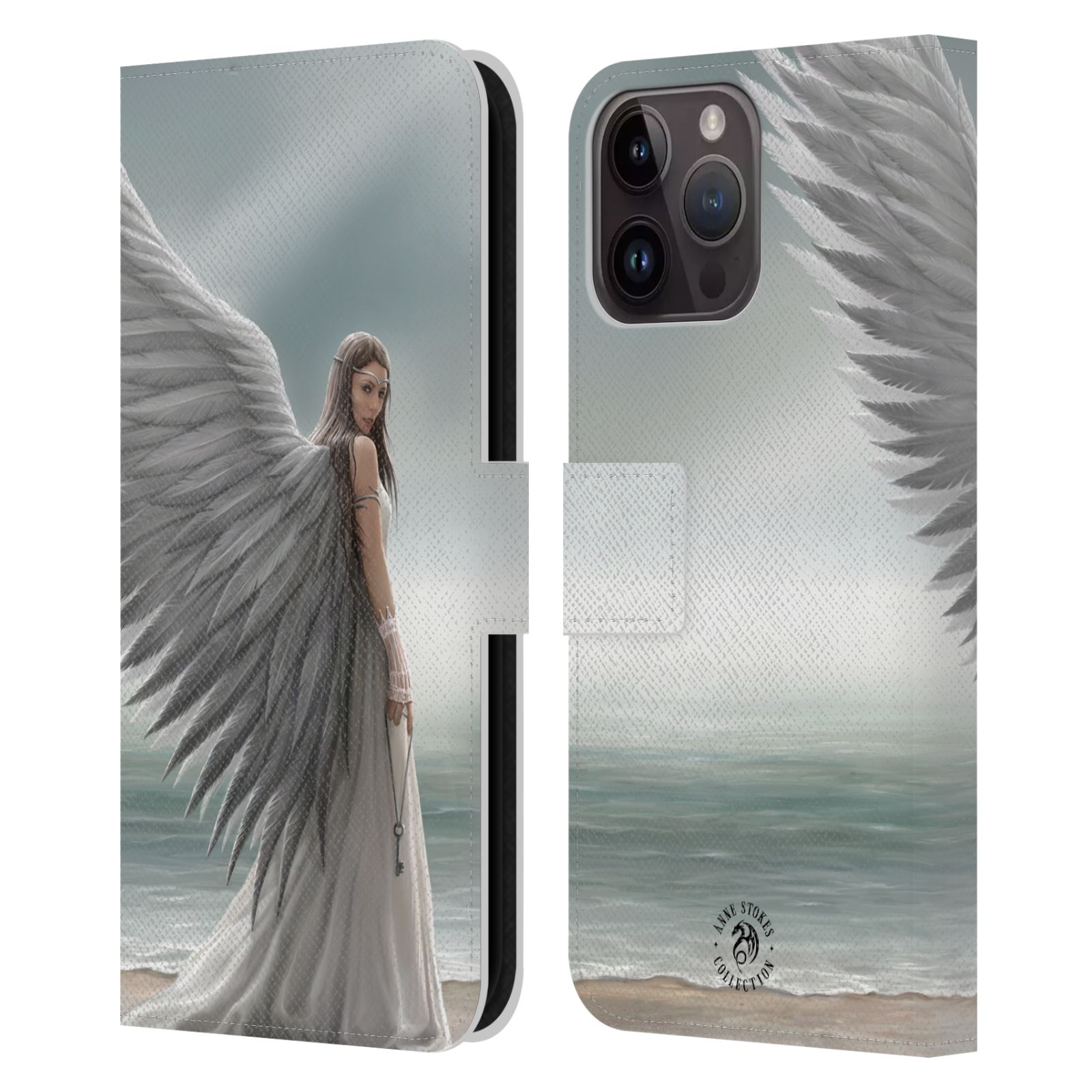 Pouzdro HEAD CASE na mobil Apple Iphone 15 PRO MAX  fantasy - anděl na pláži