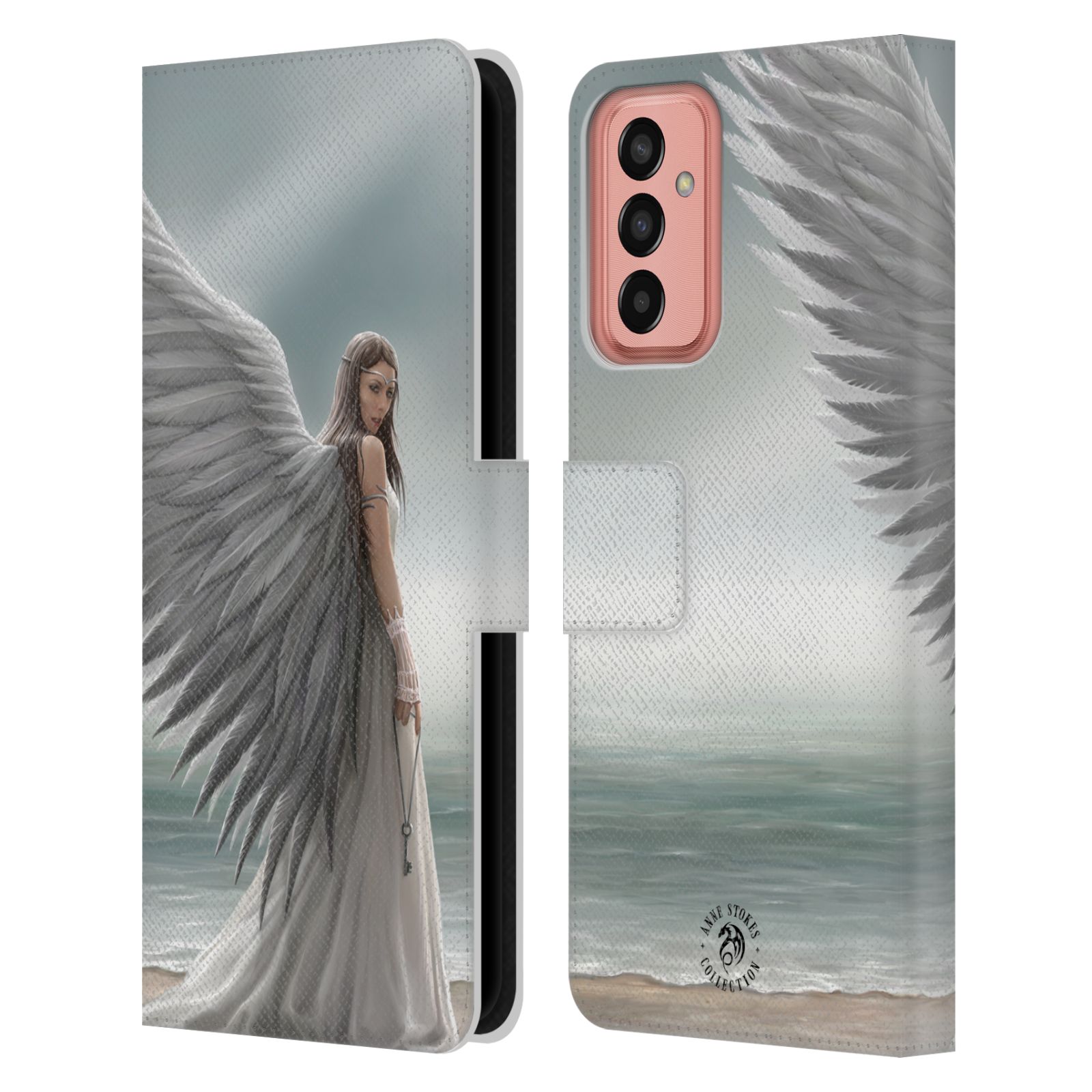 Pouzdro HEAD CASE na mobil Samsung Galaxy M13  fantasy - anděl na pláži