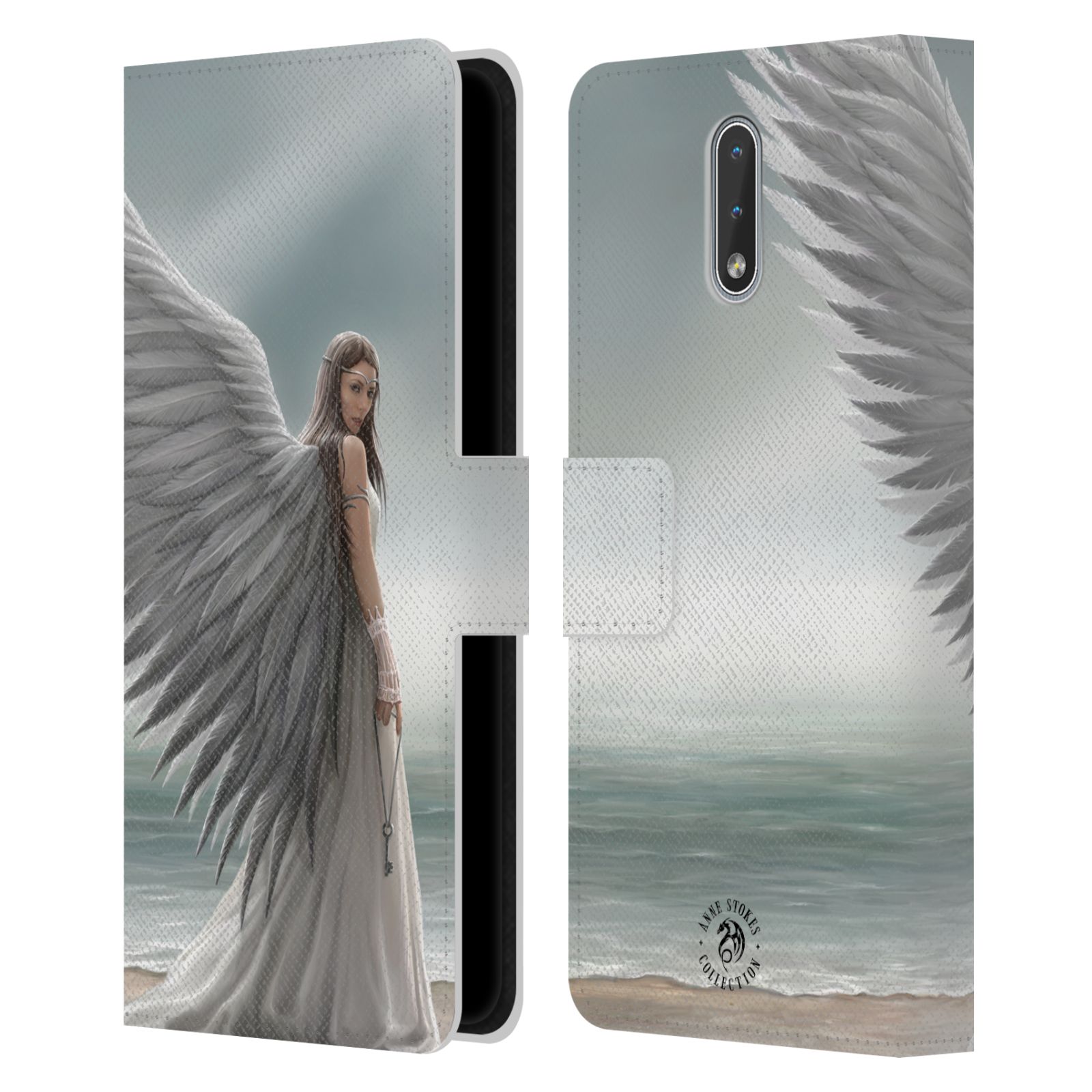 Pouzdro HEAD CASE na mobil Nokia 2.3  fantasy - anděl na pláži