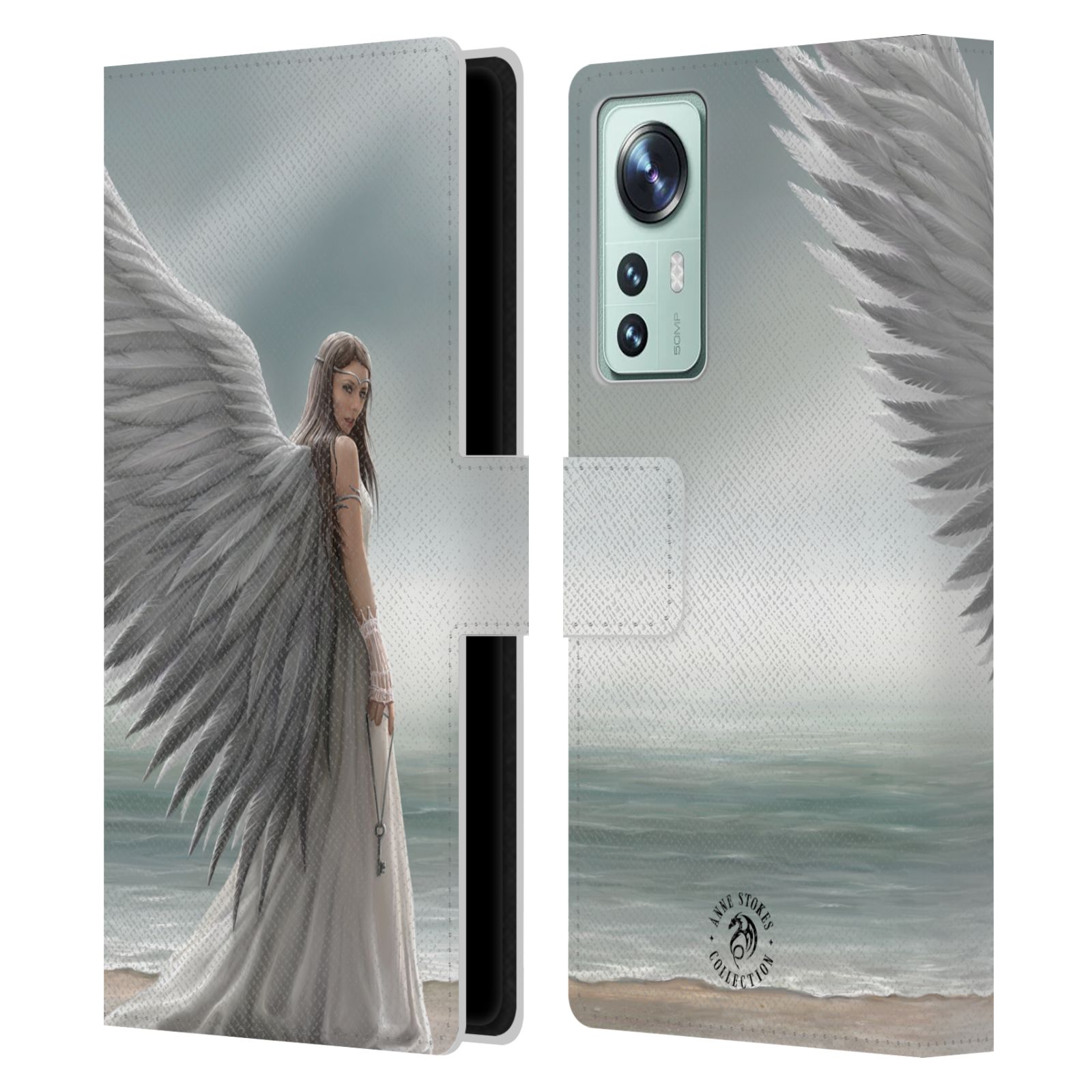 Pouzdro HEAD CASE na mobil Xiaomi 12  fantasy - anděl na pláži