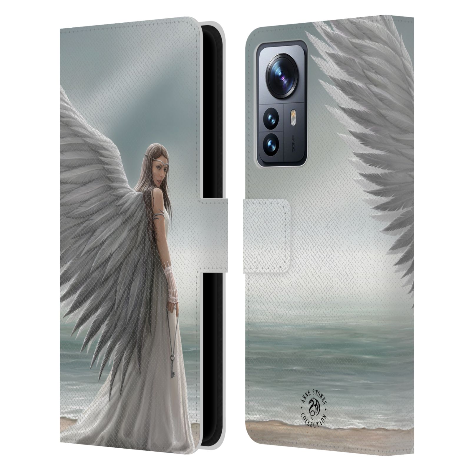 Pouzdro HEAD CASE na mobil Xiaomi 12 PRO  fantasy - anděl na pláži