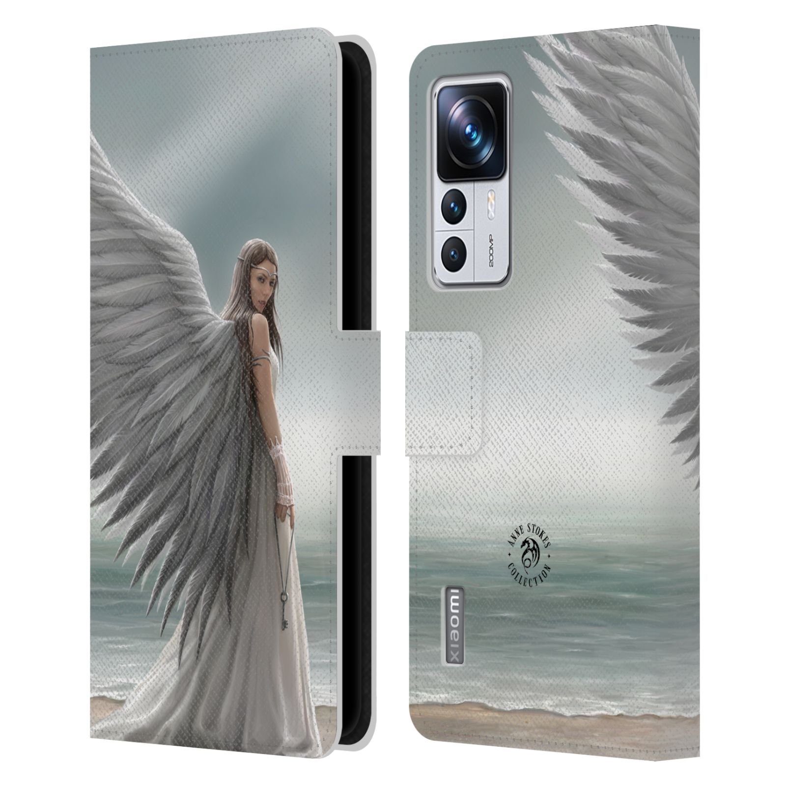 Pouzdro HEAD CASE na mobil Xiaomi 12T PRO  fantasy - anděl na pláži