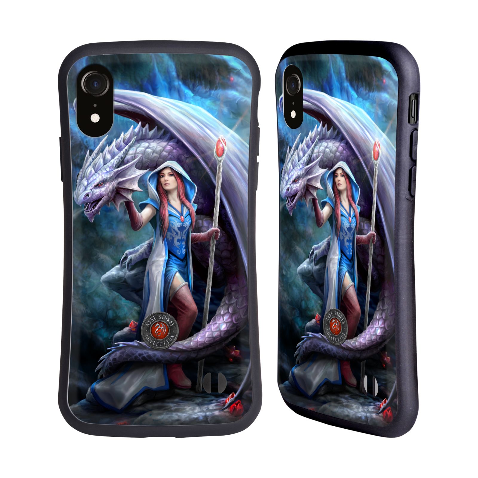 Odolný zadní obal pro mobil Apple Iphone XR - HEAD CASE - Anne Stokes - dračí kouzelnice