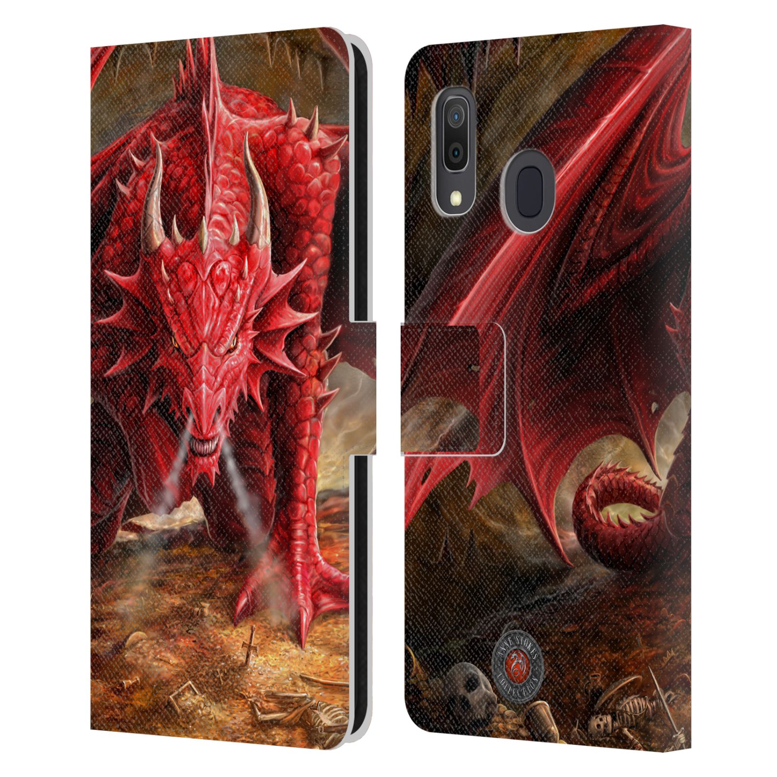 Pouzdro HEAD CASE na mobil Samsung Galaxy A33 5G  fantasy - červený drak