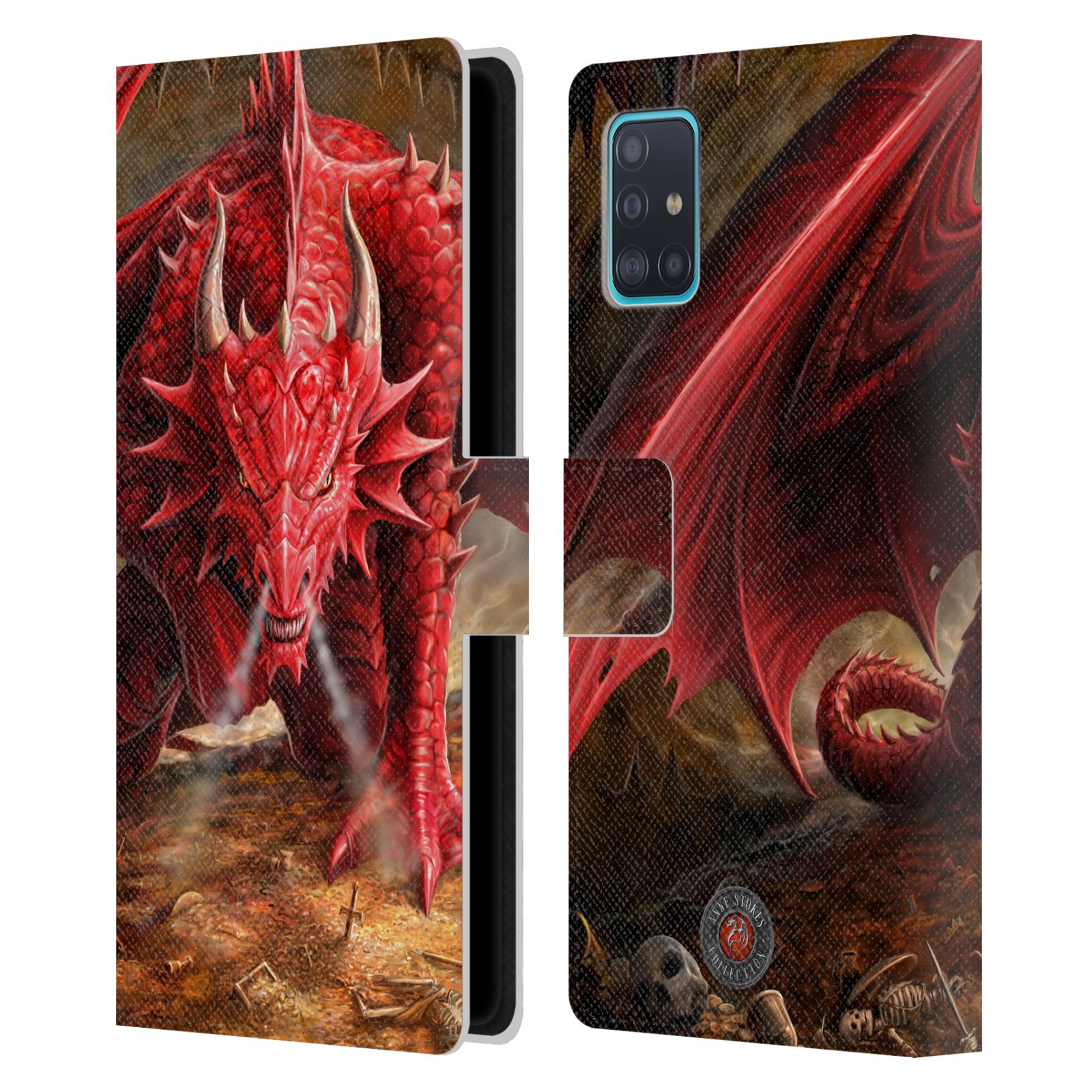 Pouzdro na mobil Samsung Galaxy A51 (A515F) - Head Case - fantasy - červený drak