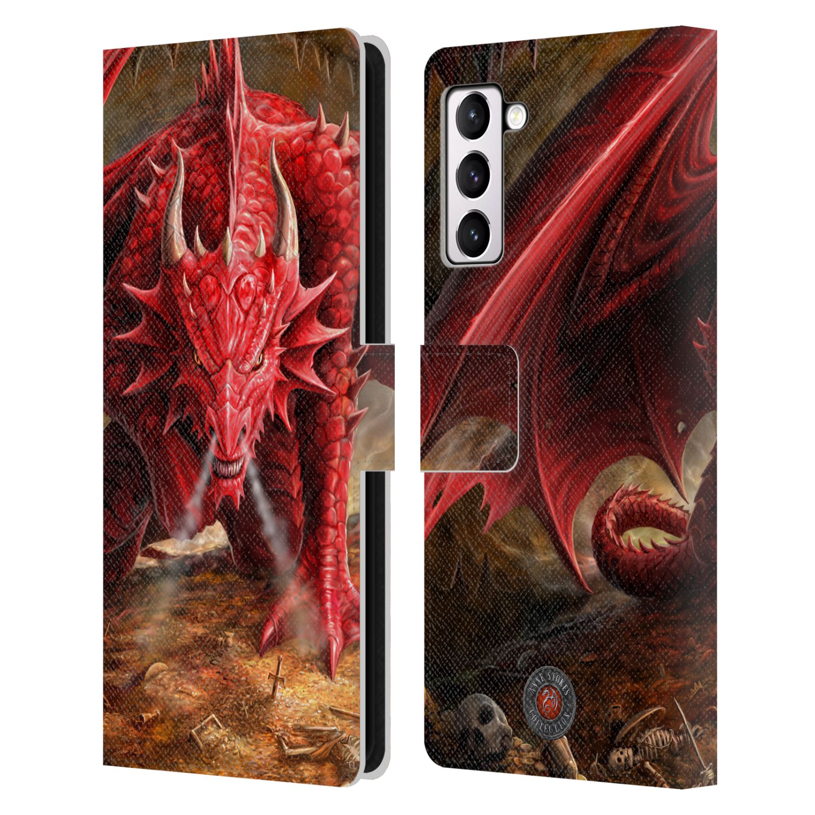 Pouzdro HEAD CASE na mobil Samsung Galaxy S21+ 5G / S21 PLUS 5G  fantasy - červený drak
