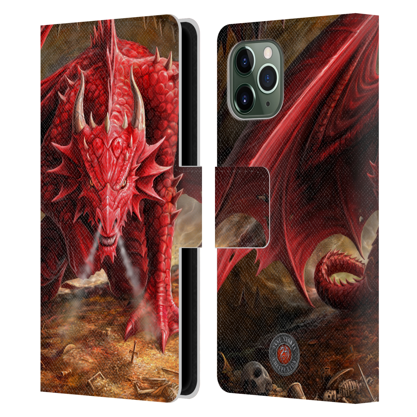 Pouzdro na mobil Apple Iphone 11 PRO - Head Case - fantasy - červený drak