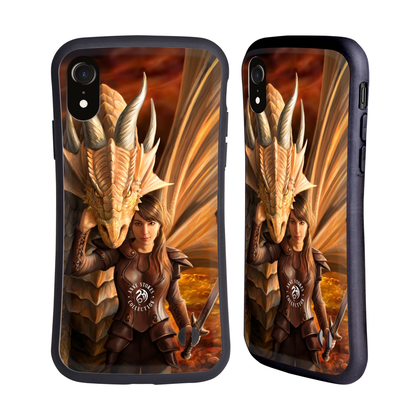 Odolný zadní obal pro mobil Apple Iphone XR - HEAD CASE - Anne Stokes - Dračí bojovnice