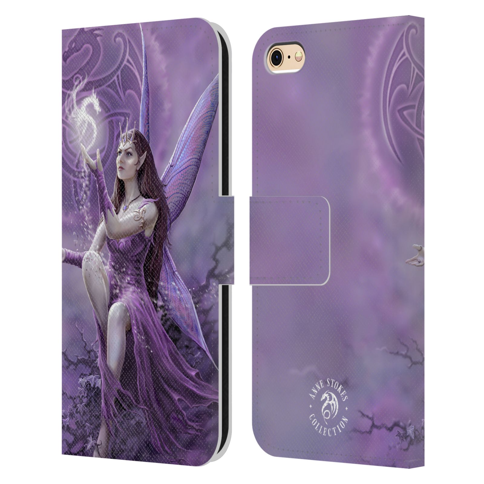 OFFICIAL ANNE STOKES FAIRIES LEATHER BOOK WALLET CASE FOR APPLE iPHONE