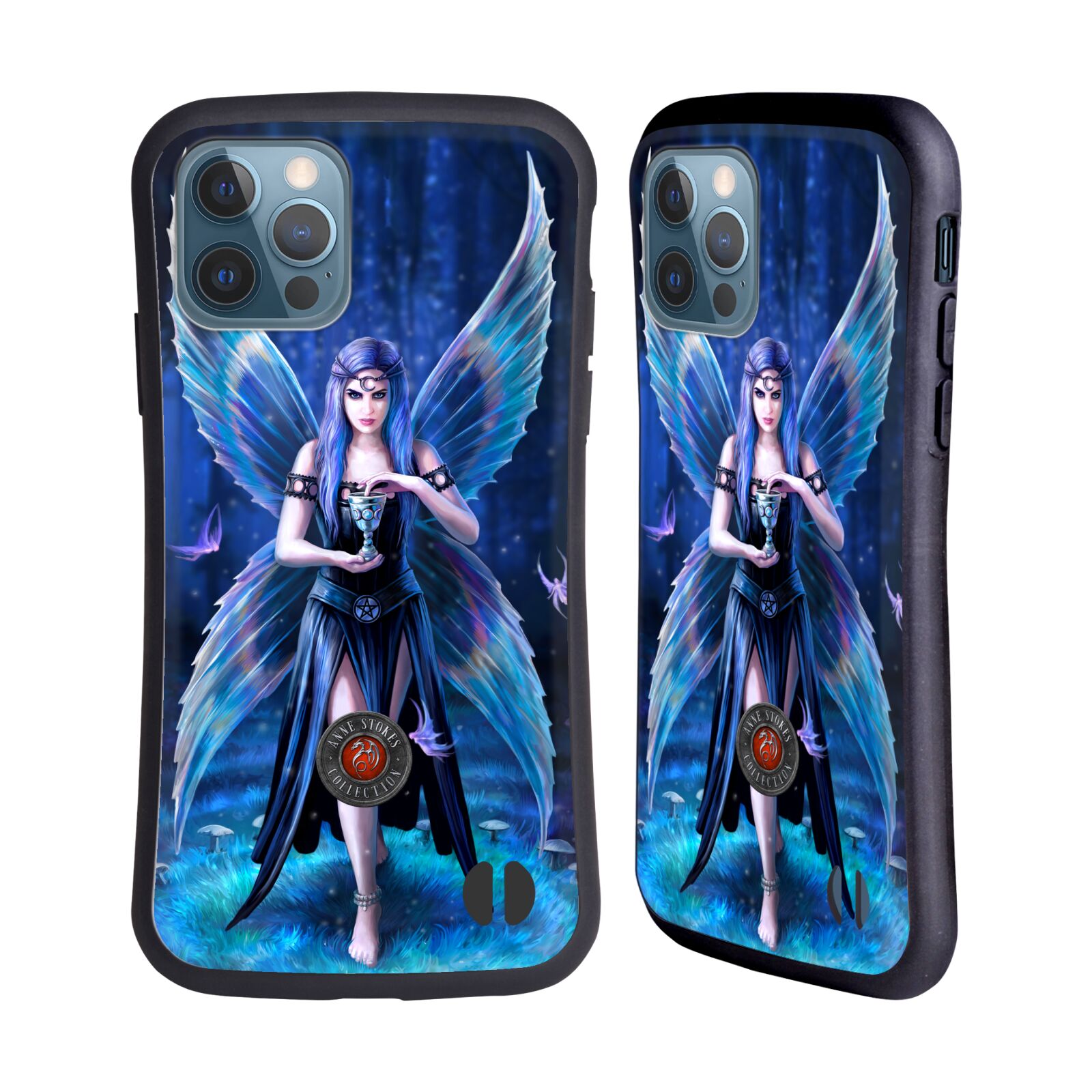 Odolný zadní obal pro mobil Apple iPhone 12 / iPhone 12 Pro - HEAD CASE - Anne Stokes - Motýlí křídla lesní žena
