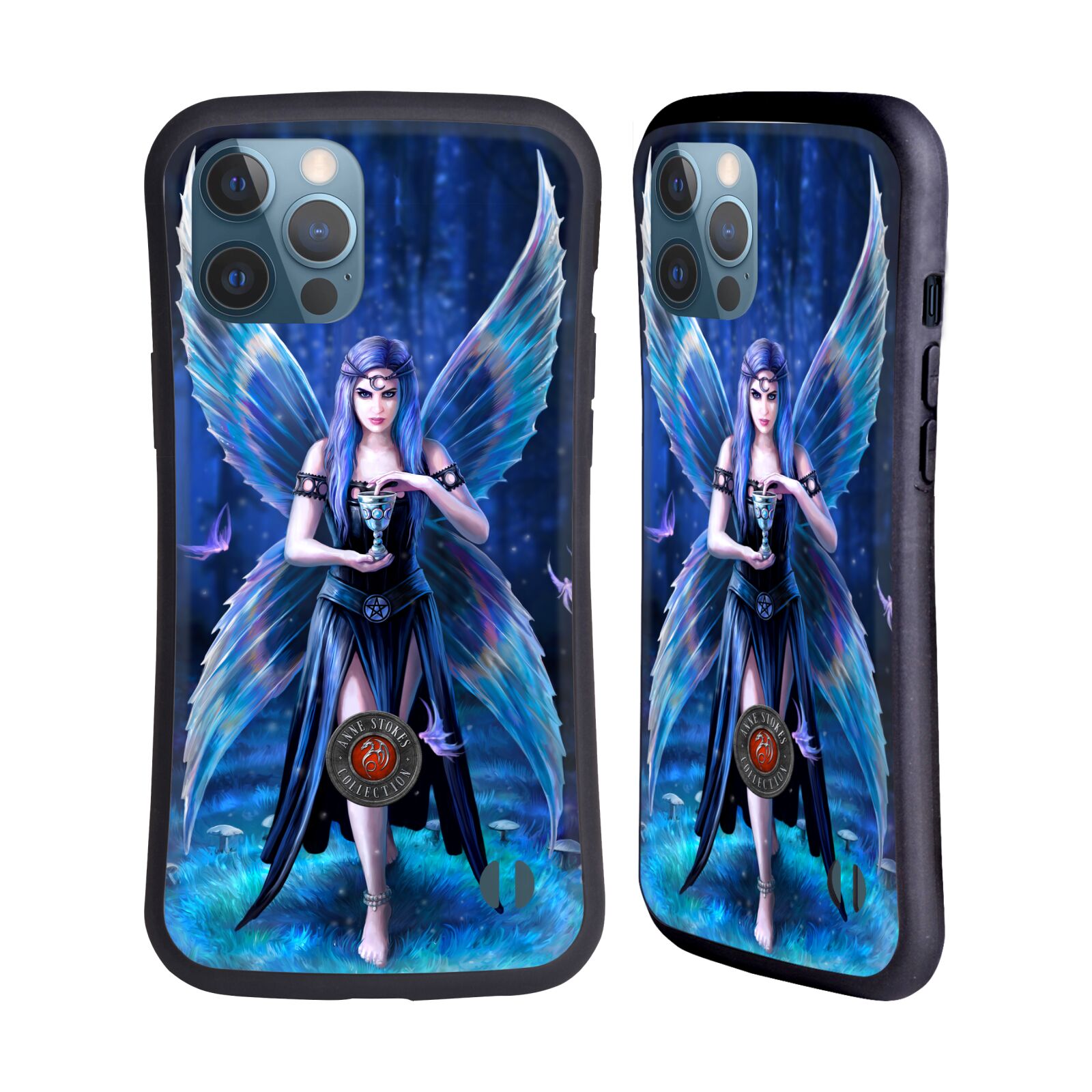 Odolný zadní obal pro mobil Apple iPhone 12 PRO MAX - HEAD CASE - Anne Stokes - Motýlí křídla lesní žena