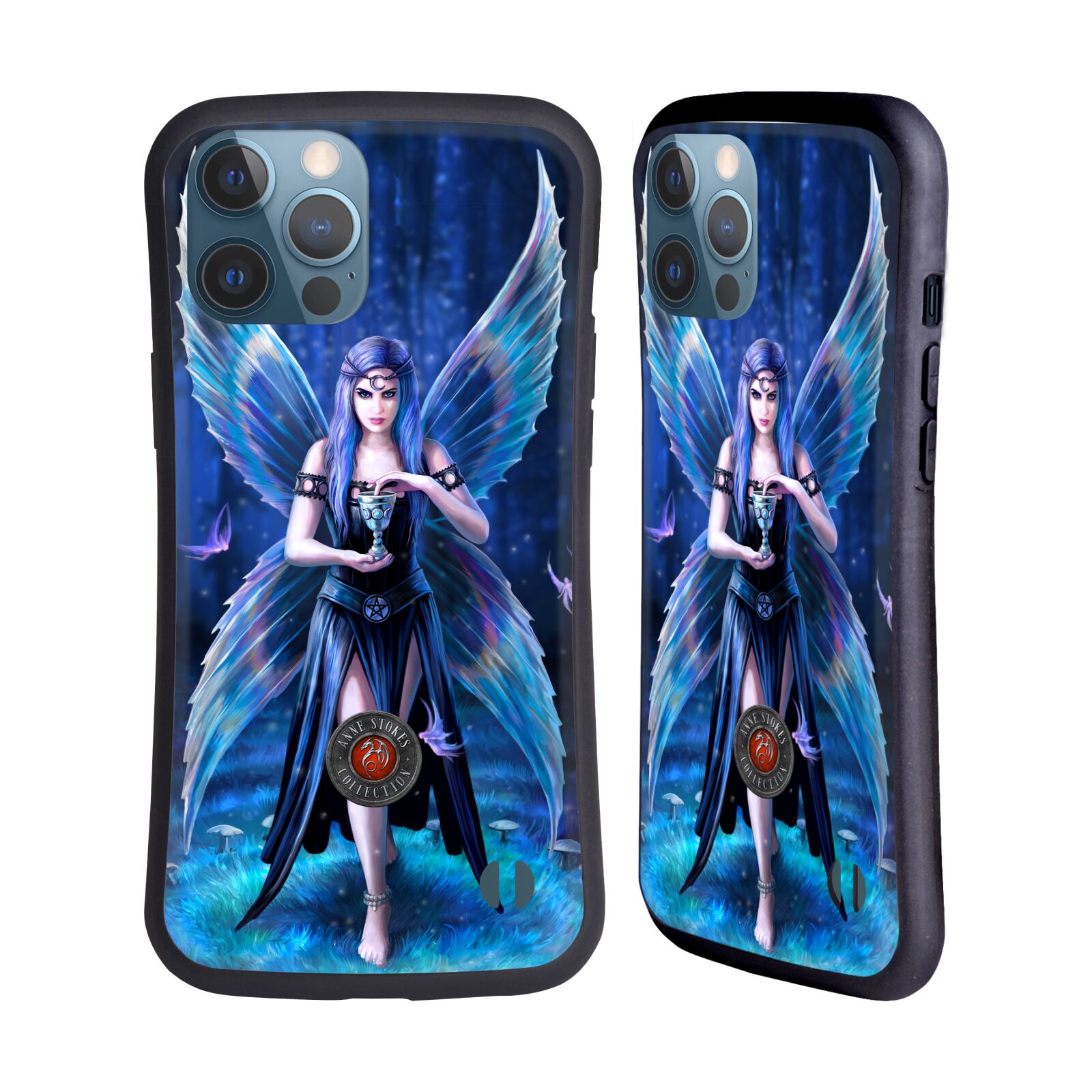 Odolný zadní obal pro mobil Apple iPhone 13 PRO MAX - HEAD CASE - Anne Stokes - Motýlí křídla lesní žena
