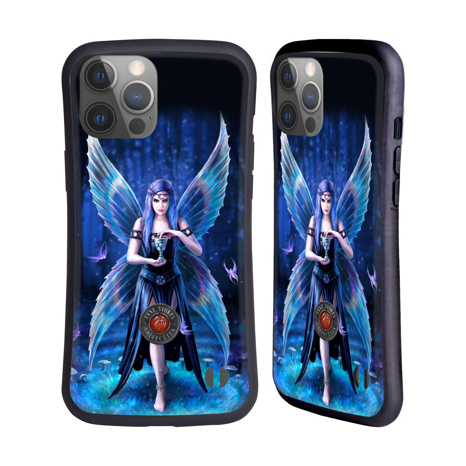 Odolný zadní obal pro mobil Apple iPhone 14 PRO MAX - HEAD CASE - Anne Stokes - Motýlí křídla lesní žena