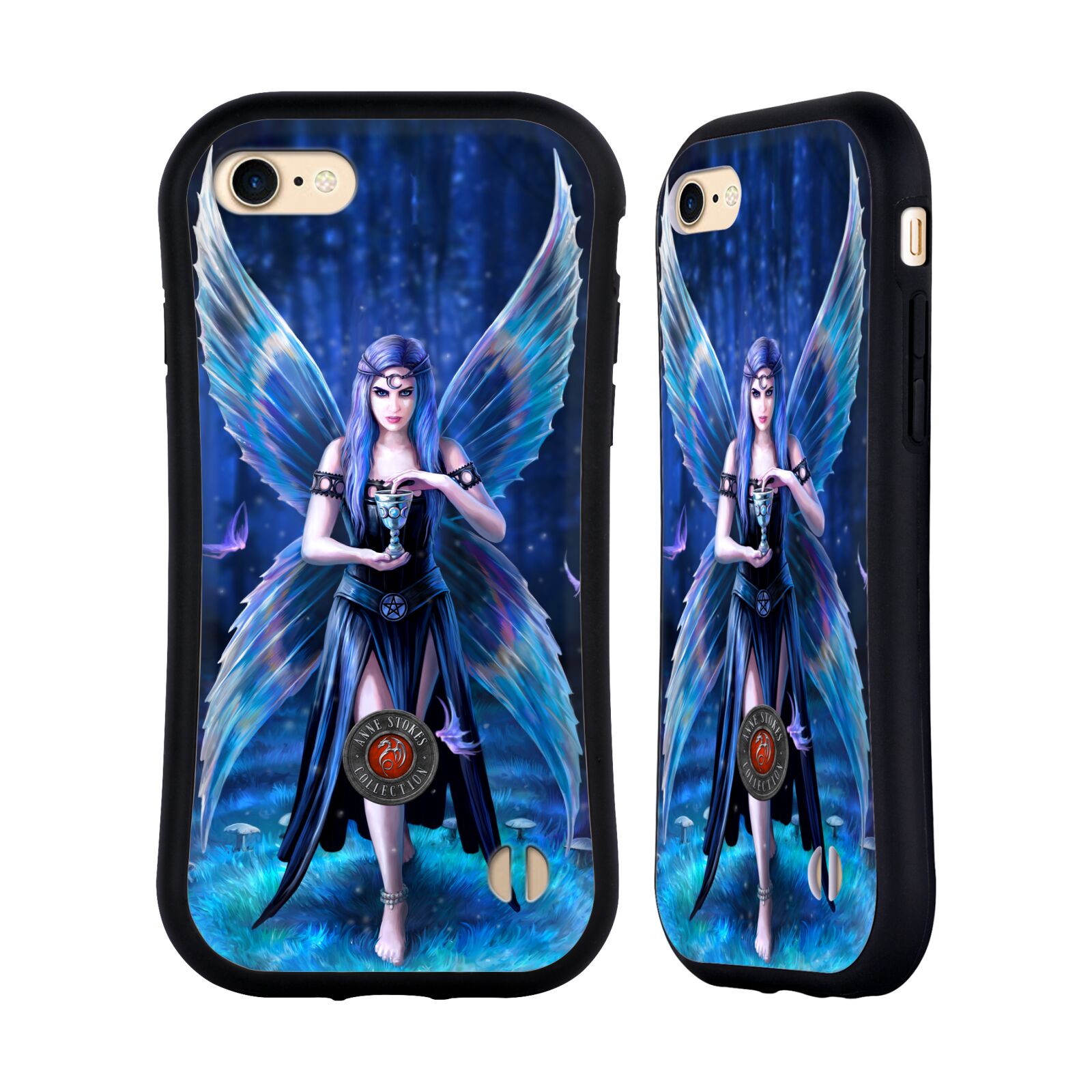 Odolný zadní obal pro mobil Apple Iphone 7/8/SE2020 - HEAD CASE - Anne Stokes - Motýlí křídla lesní žena