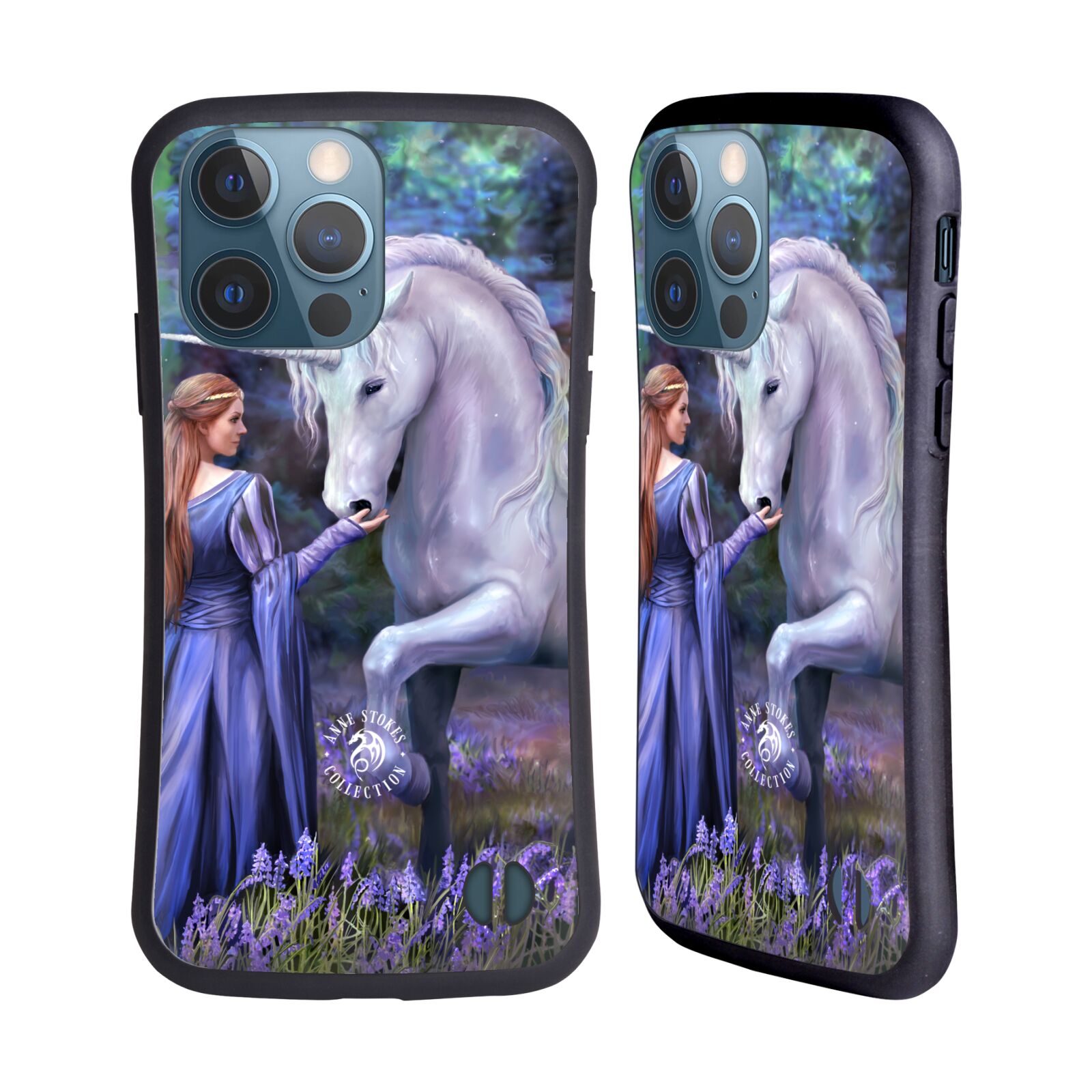 Odolný zadní obal pro mobil Apple iPhone 13 PRO - HEAD CASE - Anne Stokes - Jednorožec modrý les