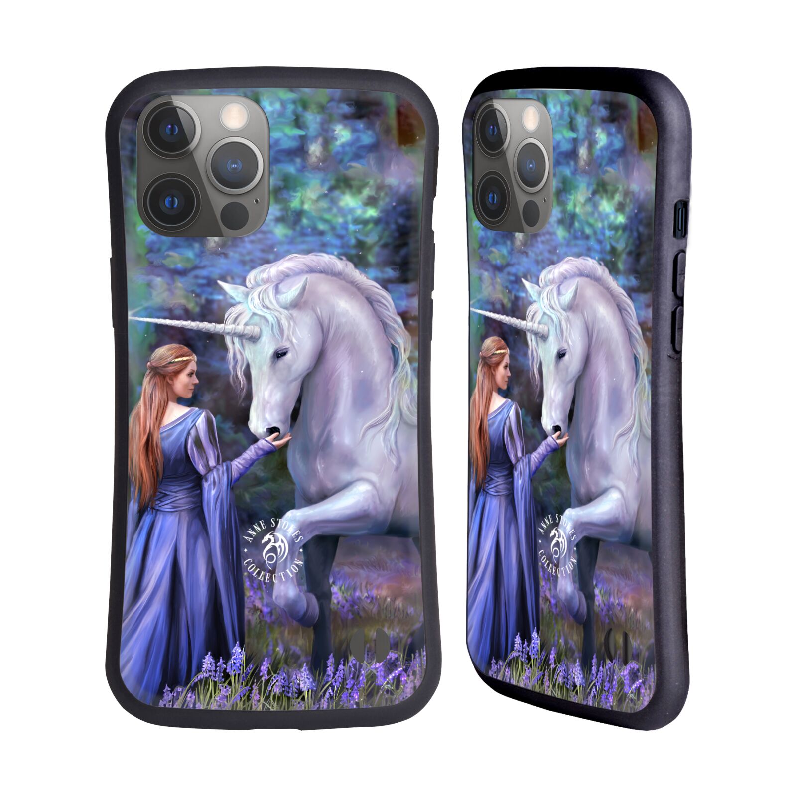 Odolný zadní obal pro mobil Apple iPhone 14 PRO MAX - HEAD CASE - Anne Stokes - Jednorožec modrý les