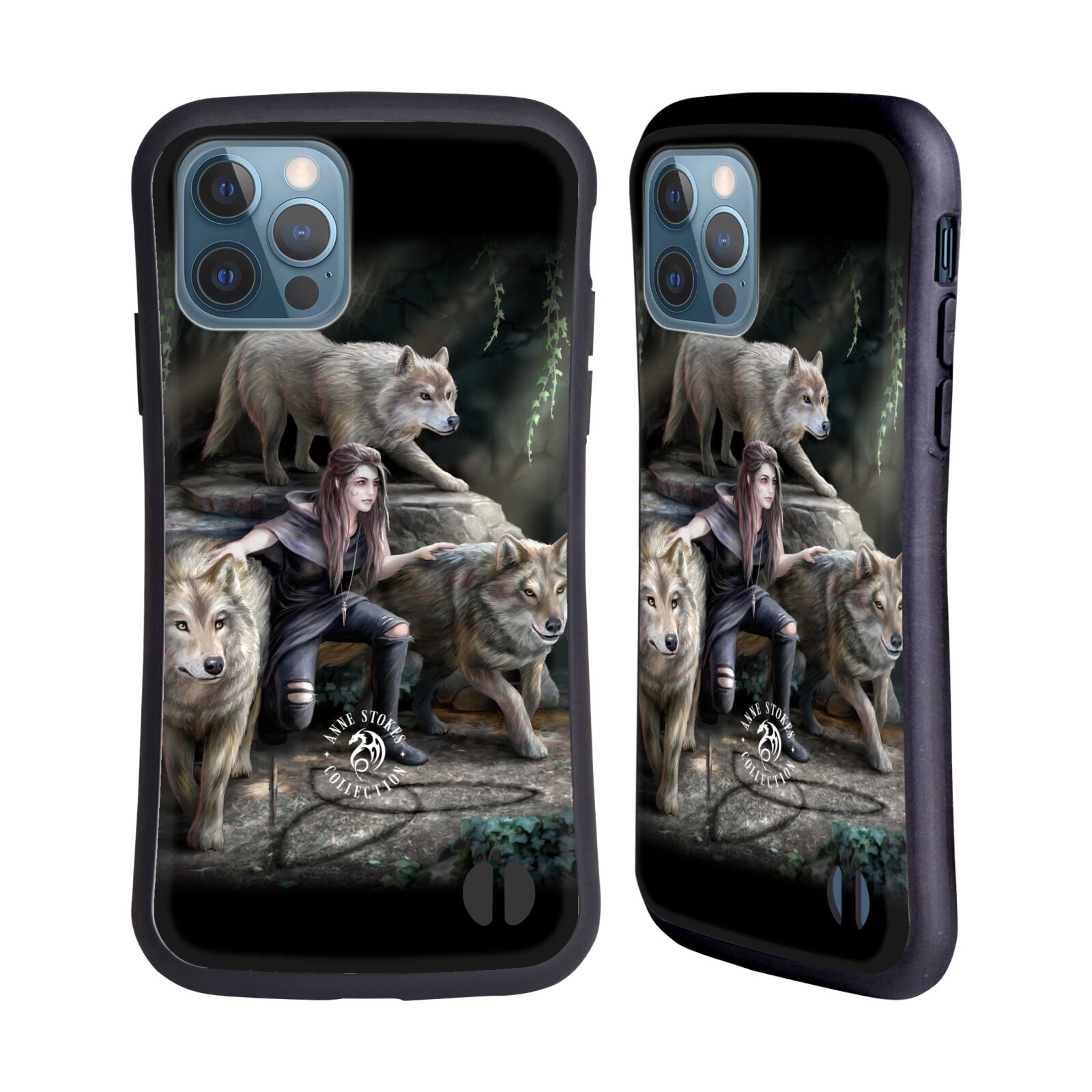 Odolný zadní obal pro mobil Apple iPhone 12 / iPhone 12 Pro - HEAD CASE - Anne Stokes - Síla vlka