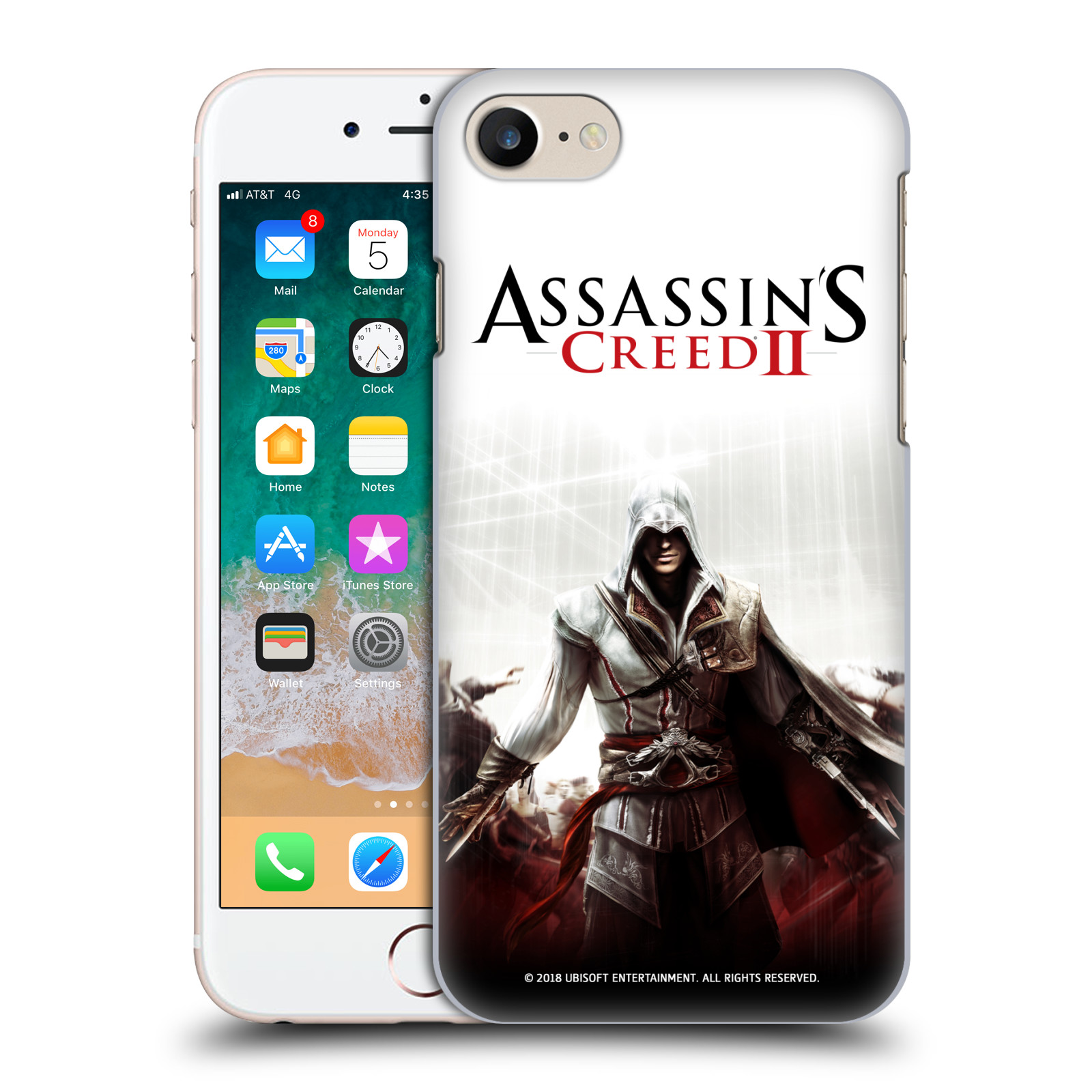 Zadní obal pro mobil Apple Iphone 7/8/SE2020 - HEAD CASE - Assassins Creed II - Ezio bojový postoj