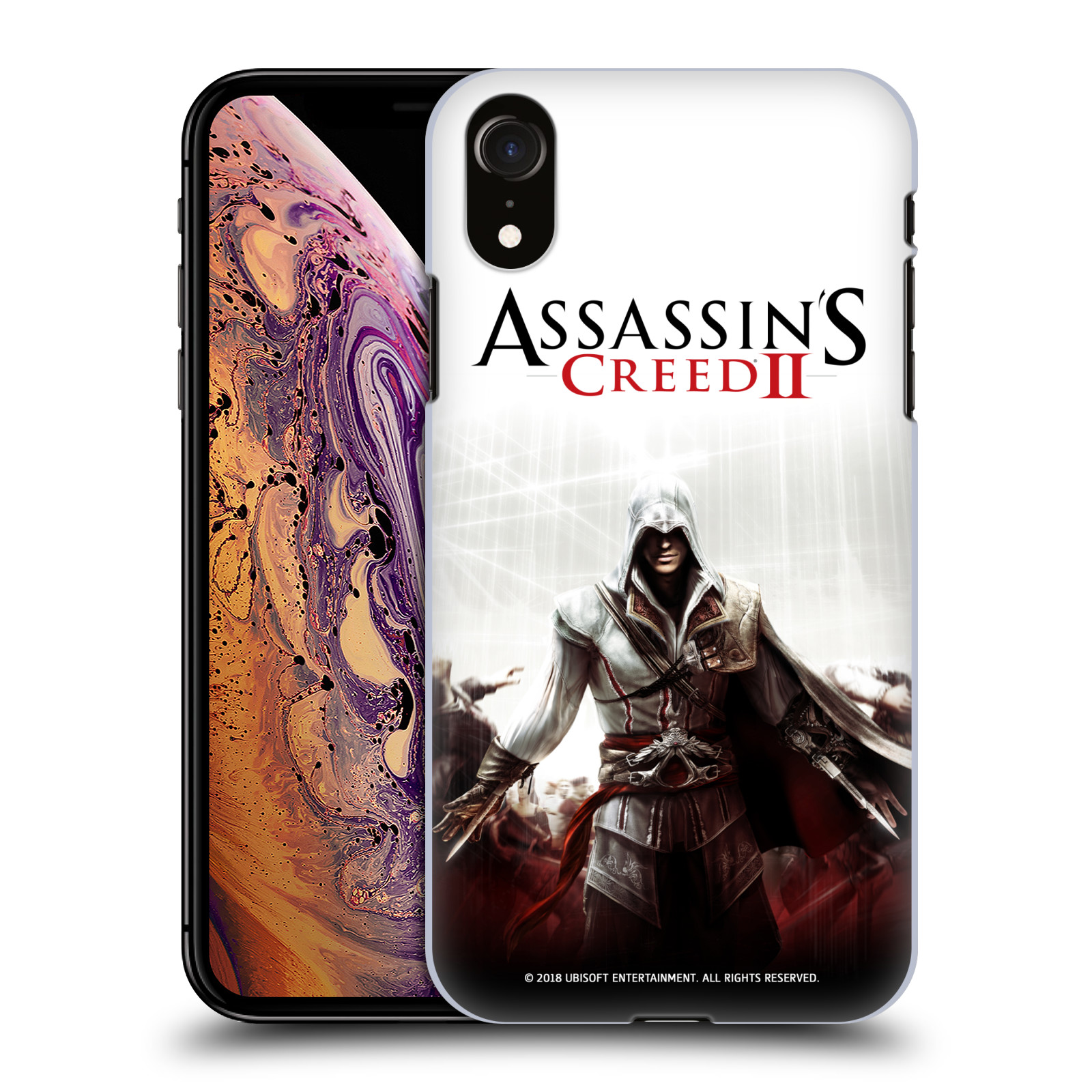 Zadní obal pro mobil Apple Iphone XR - HEAD CASE - Assassins Creed II - Ezio bojový postoj