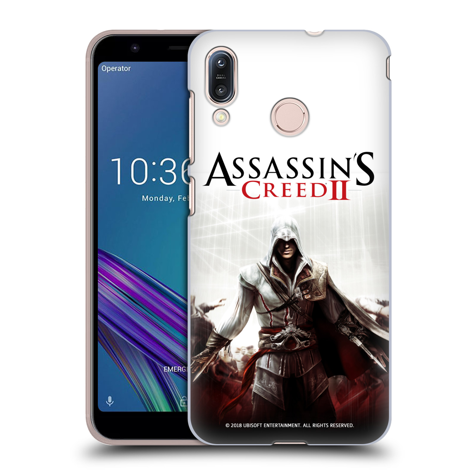 Zadní obal pro mobil Asus Zenfone Max (M1) ZB555KL - HEAD CASE - Assassins Creed II - Ezio bojový postoj