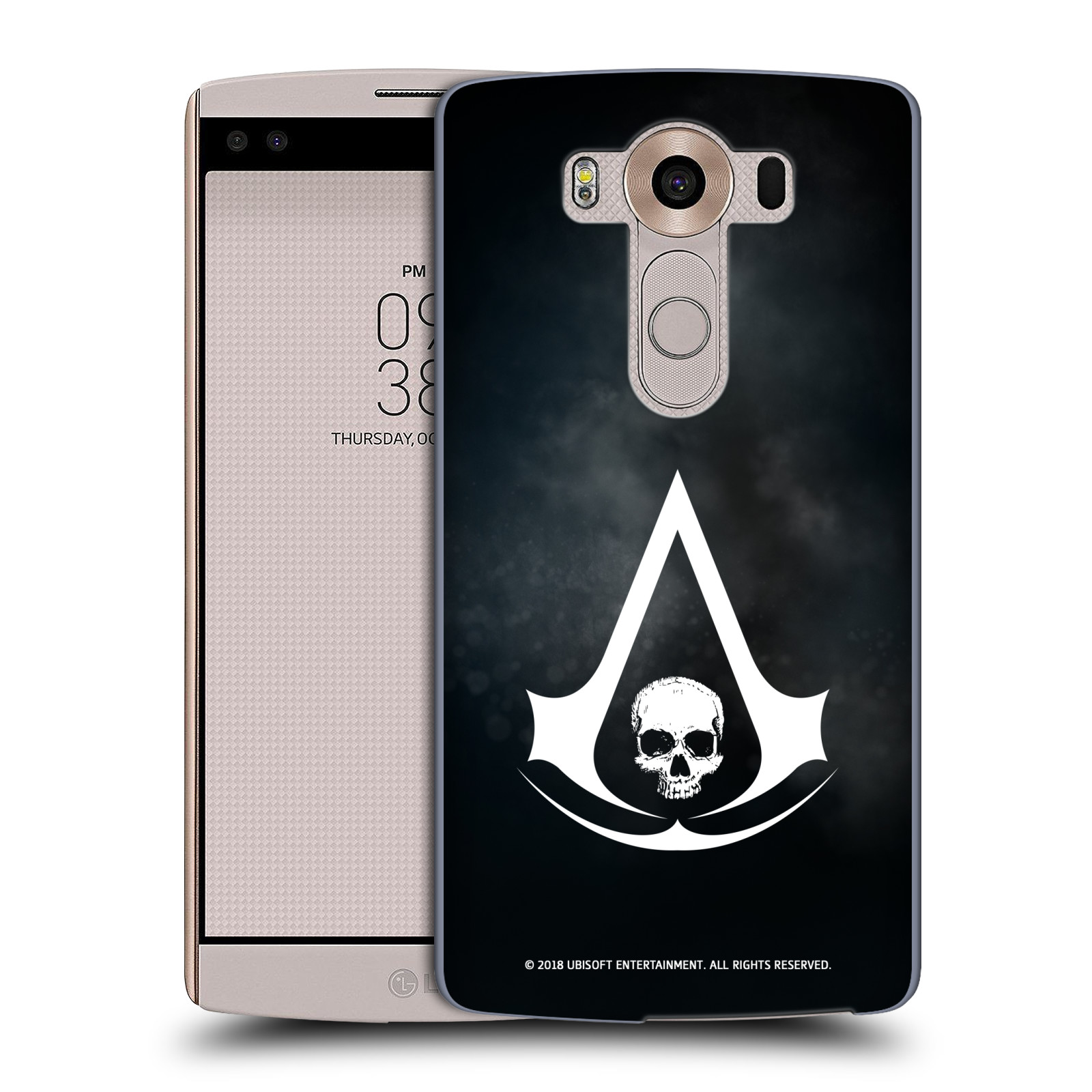 Pouzdro na mobil LG V10 - HEAD CASE - Assasins Creed Black Flag - Velký znak