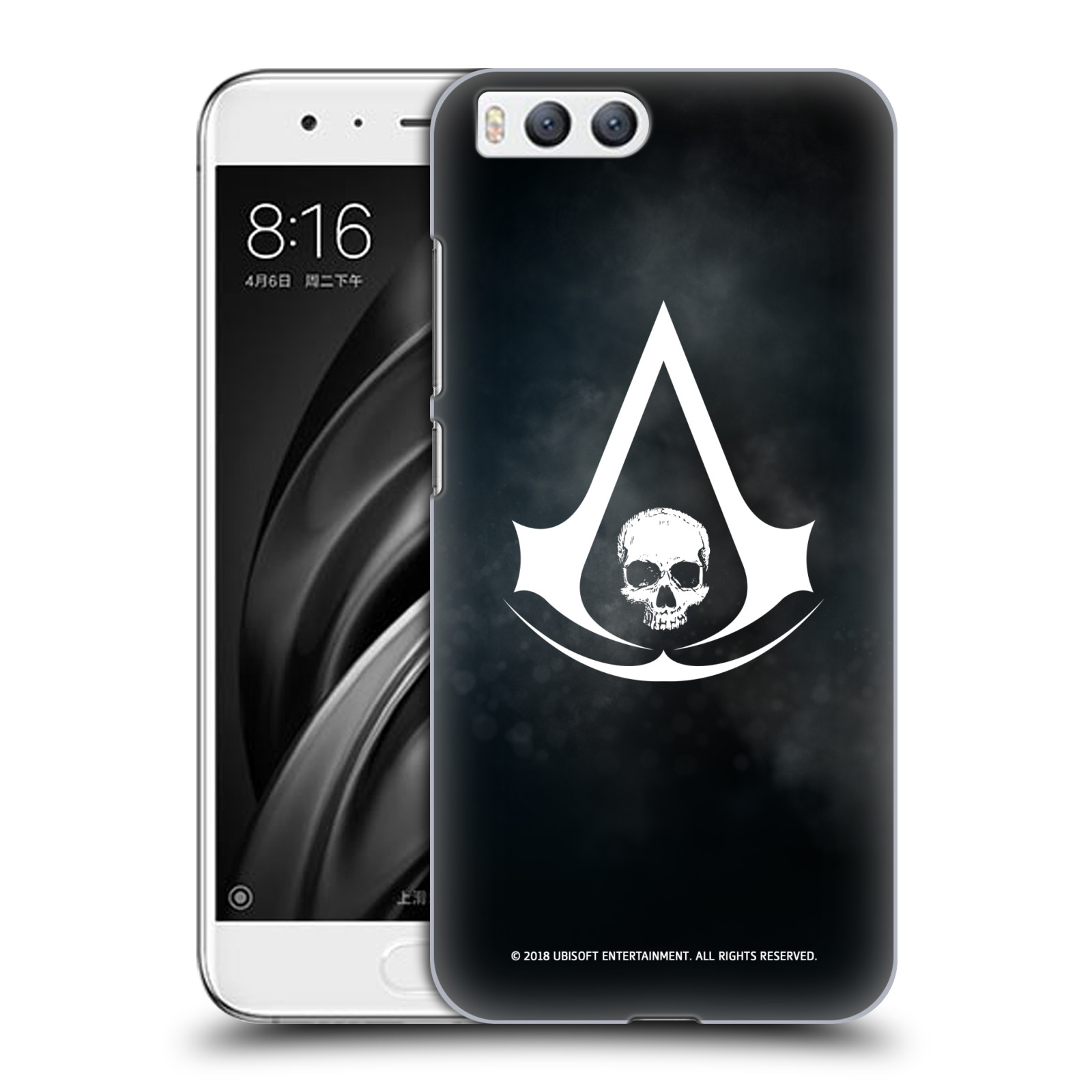 Pouzdro na mobil Xiaomi MI6 - HEAD CASE - Assasins Creed Black Flag - Velký znak