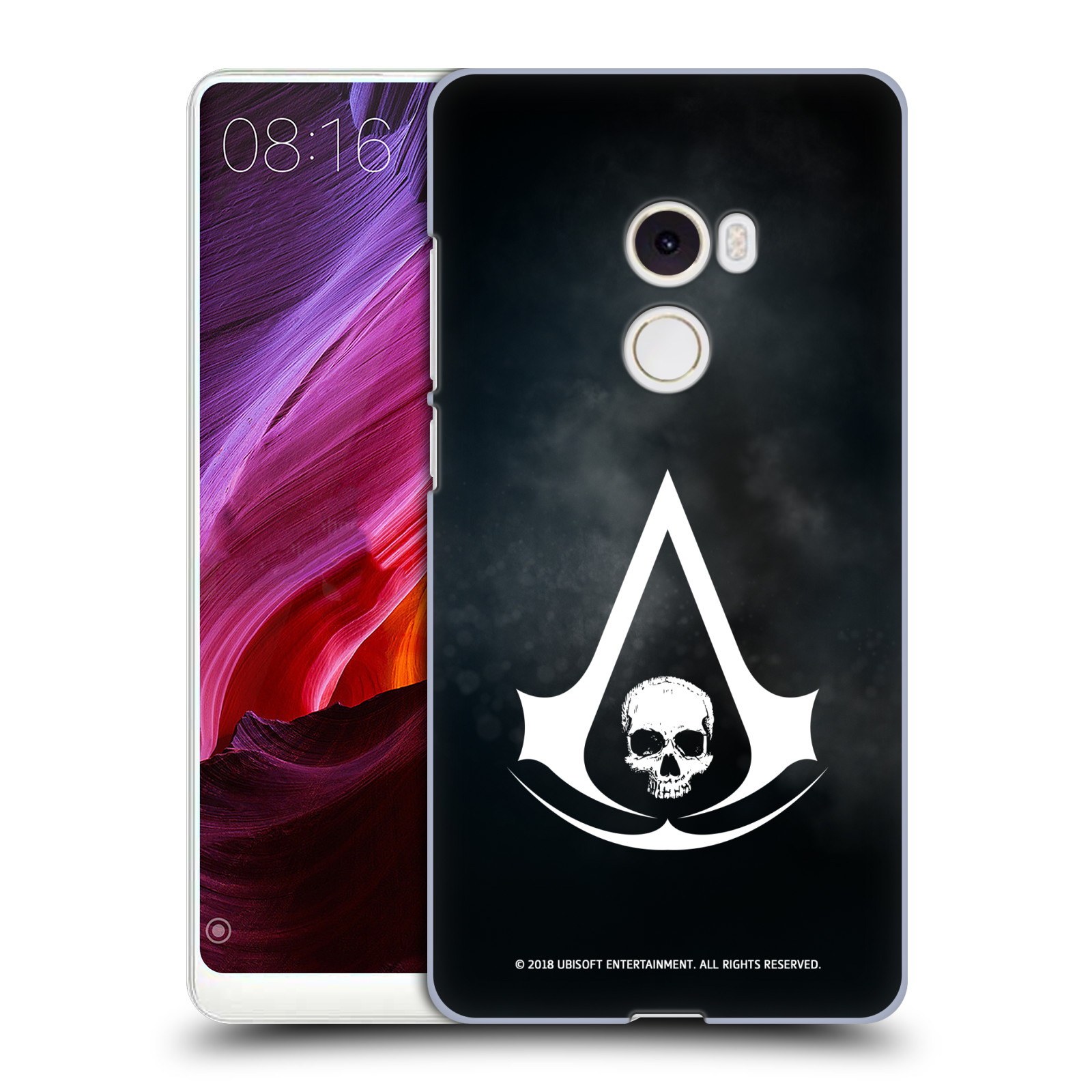 Pouzdro na mobil Xiaomi Mi Mix 2 - HEAD CASE - Assasins Creed Black Flag - Velký znak