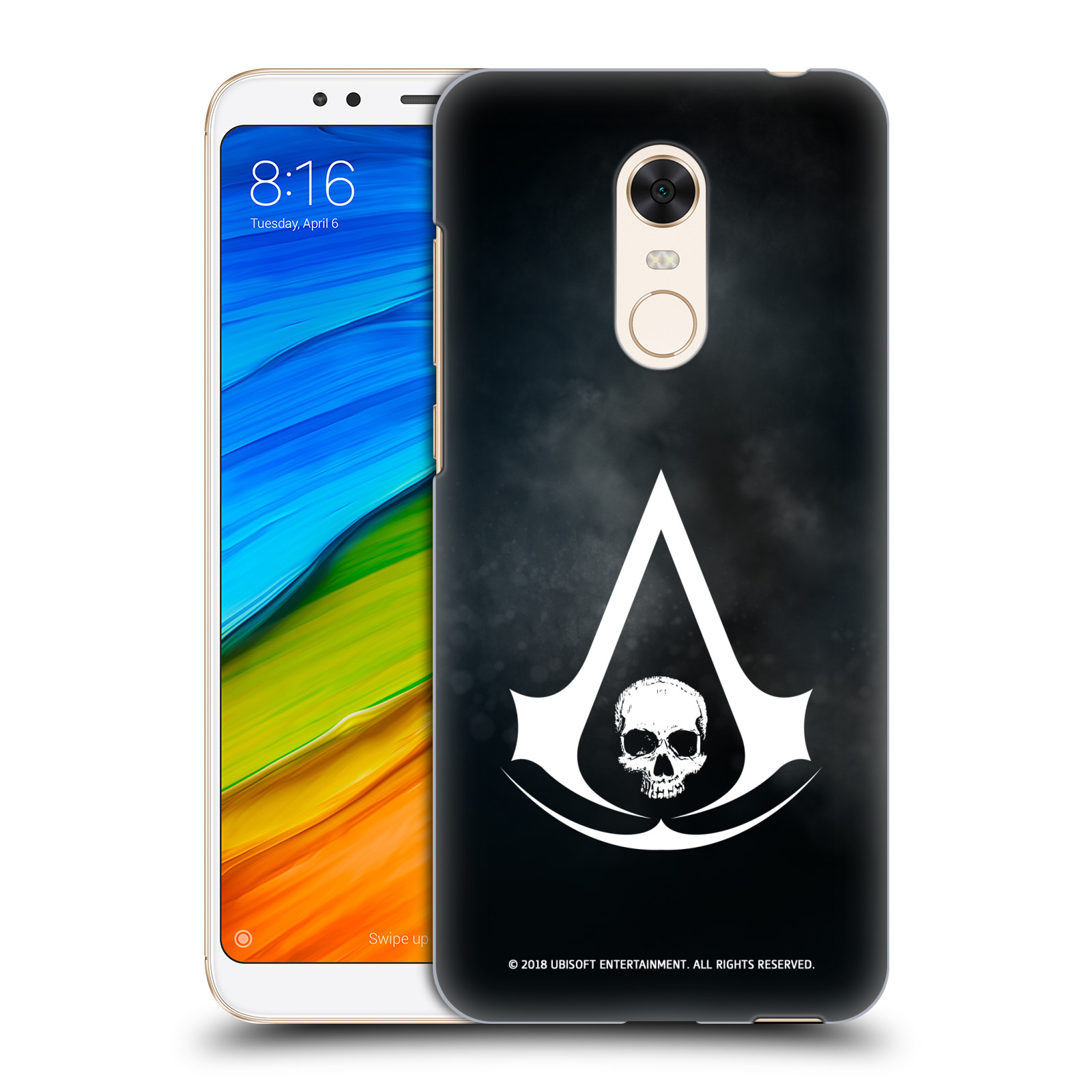 Pouzdro na mobil Xiaomi Redmi 5 PLUS (REDMI 5+) - HEAD CASE - Assasins Creed Black Flag - Velký znak