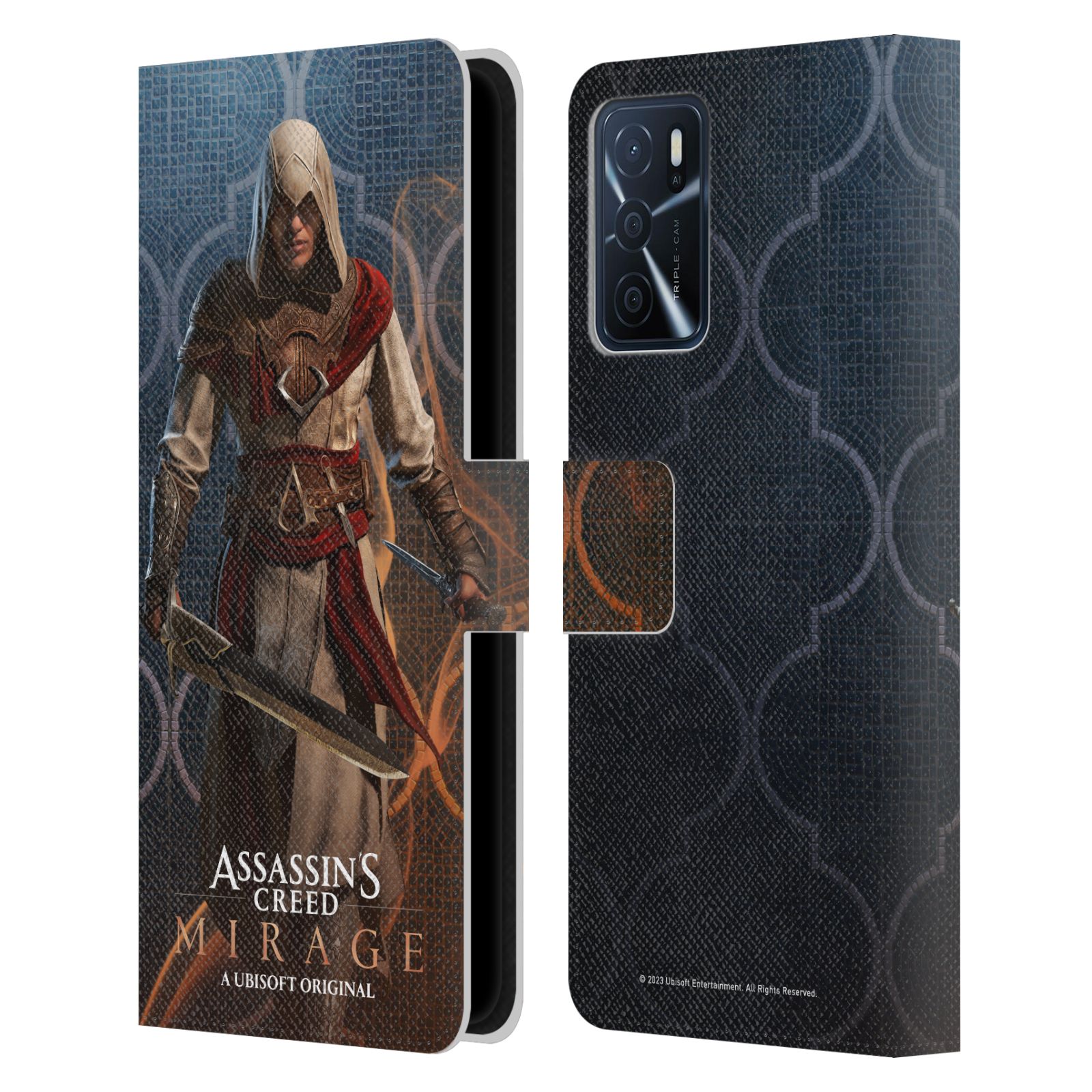 Pouzdro na mobil Oppo A16s - HEAD CASE - Assassin's Creed MIRAGE - Roshan