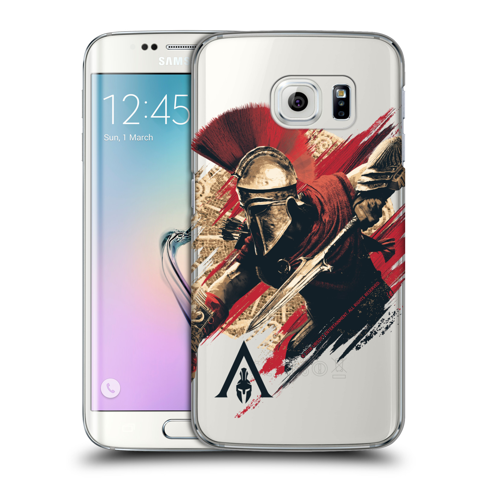Pouzdro na mobil Samsung Galaxy S6 EDGE - HEAD CASE - Assassins Creed Odyssey Alexios s oštěpem